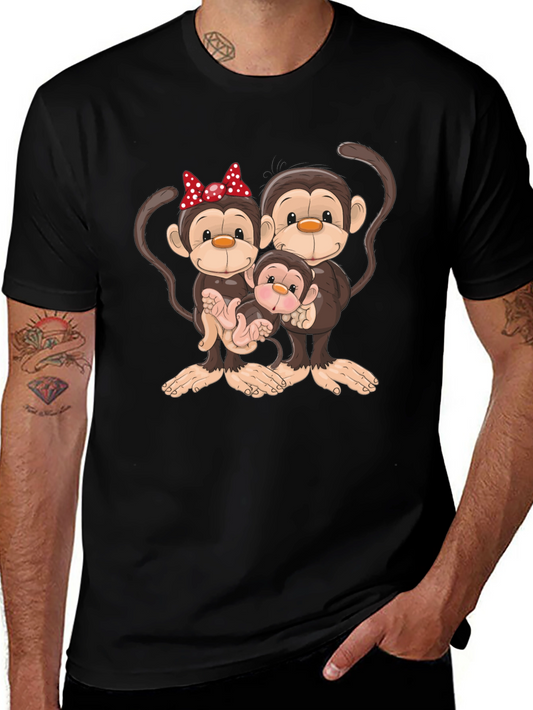 Monkey Family Graphic Tee