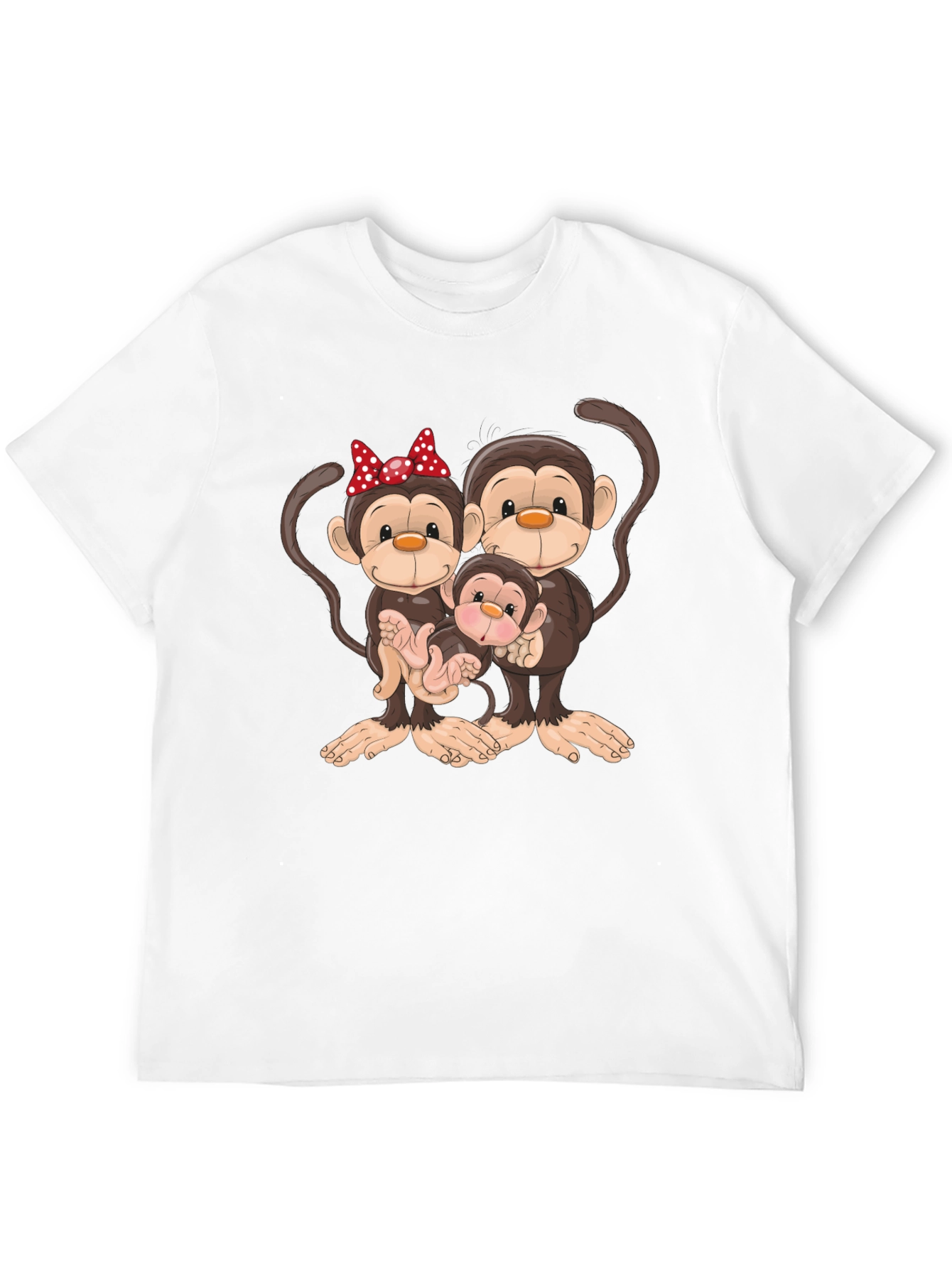 Monkey Family Graphic Tee