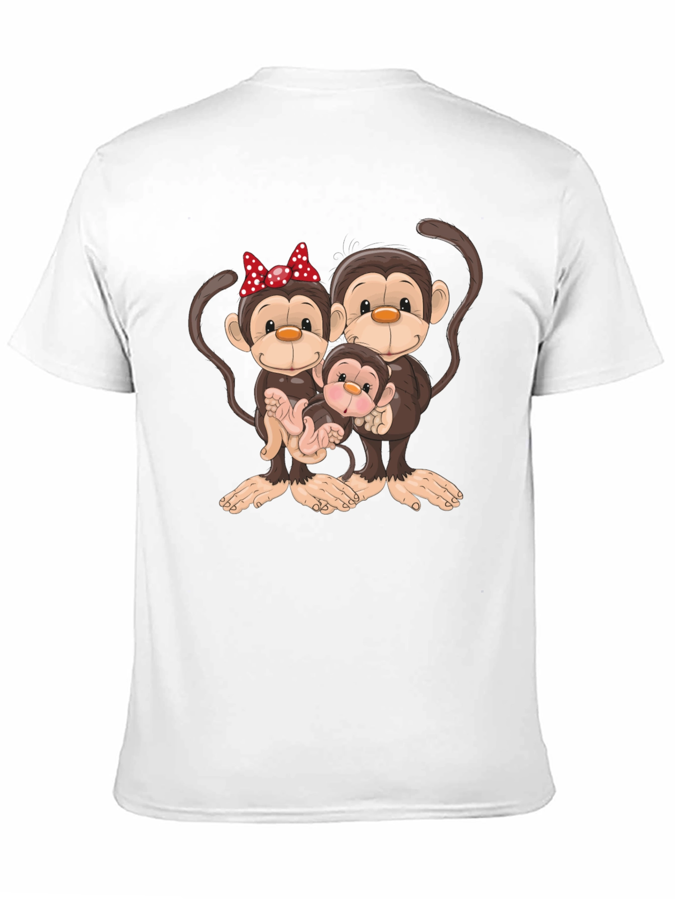 Monkey Family Graphic Tee