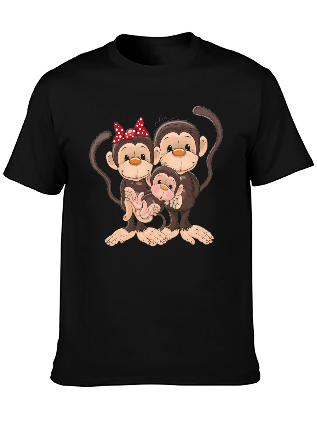 Monkey Family Graphic Tee