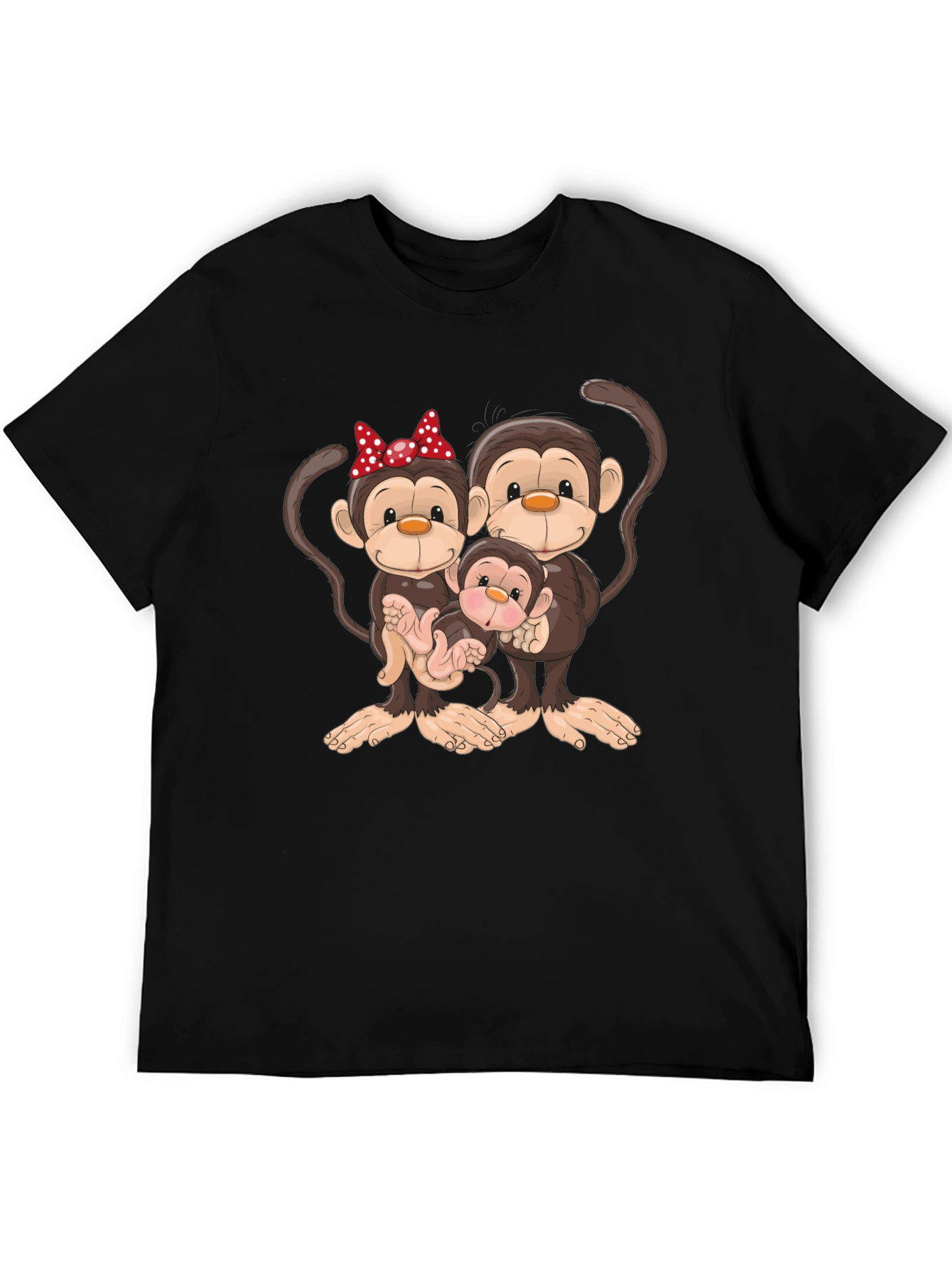 Monkey Family Graphic Tee