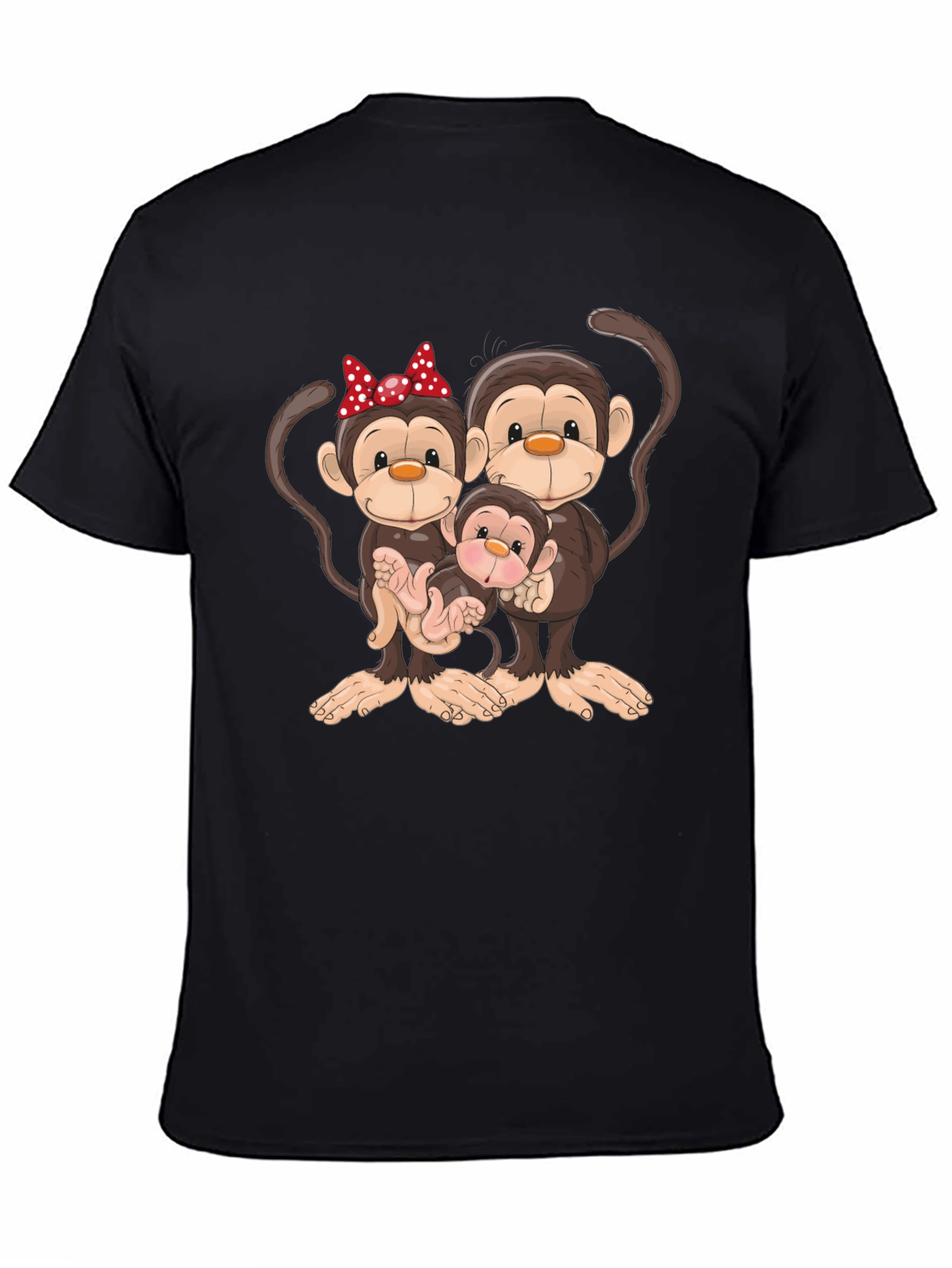 Monkey Family Graphic Tee