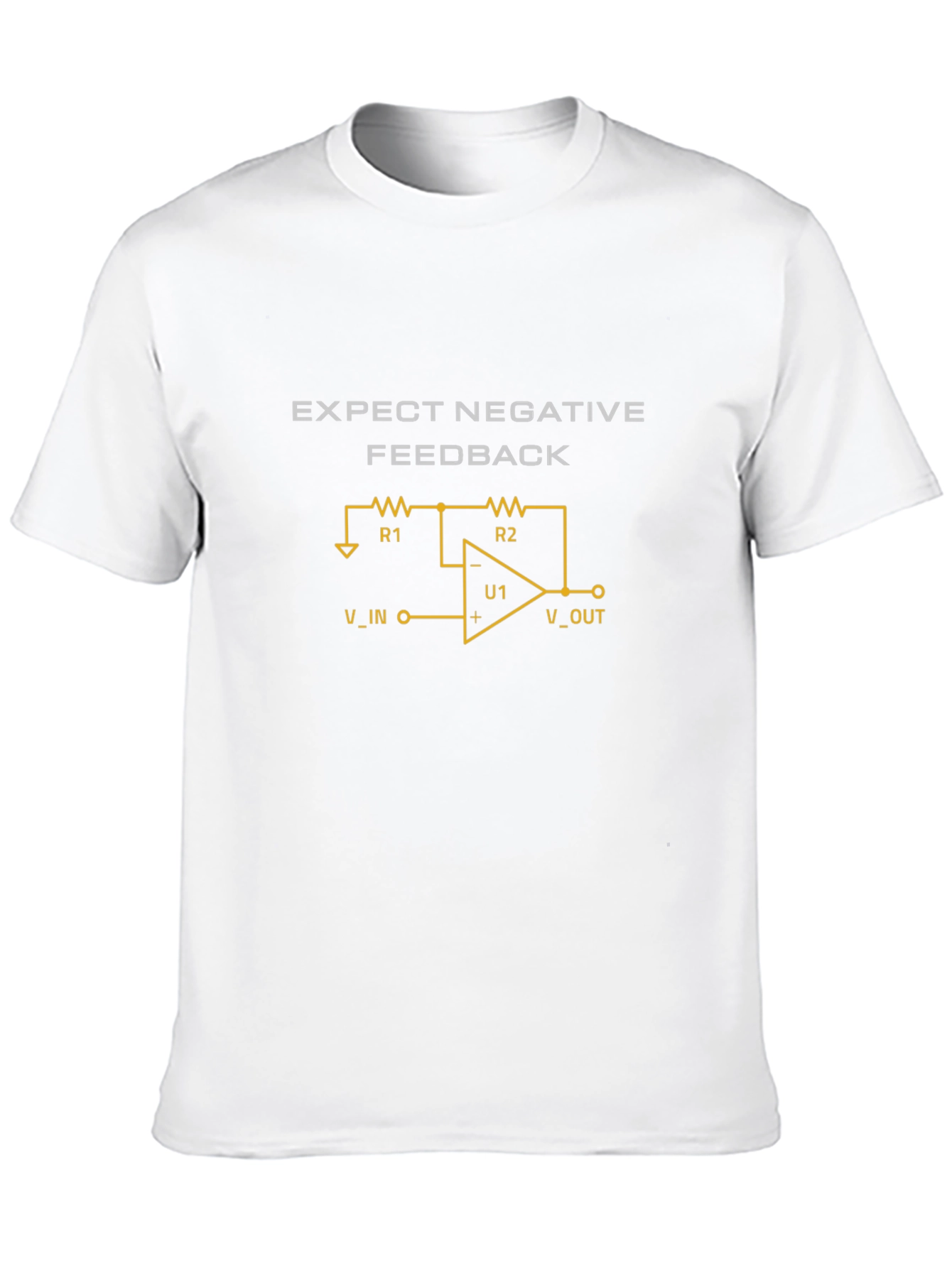 Expect Negative Feedback Black Graphic T-Shirt