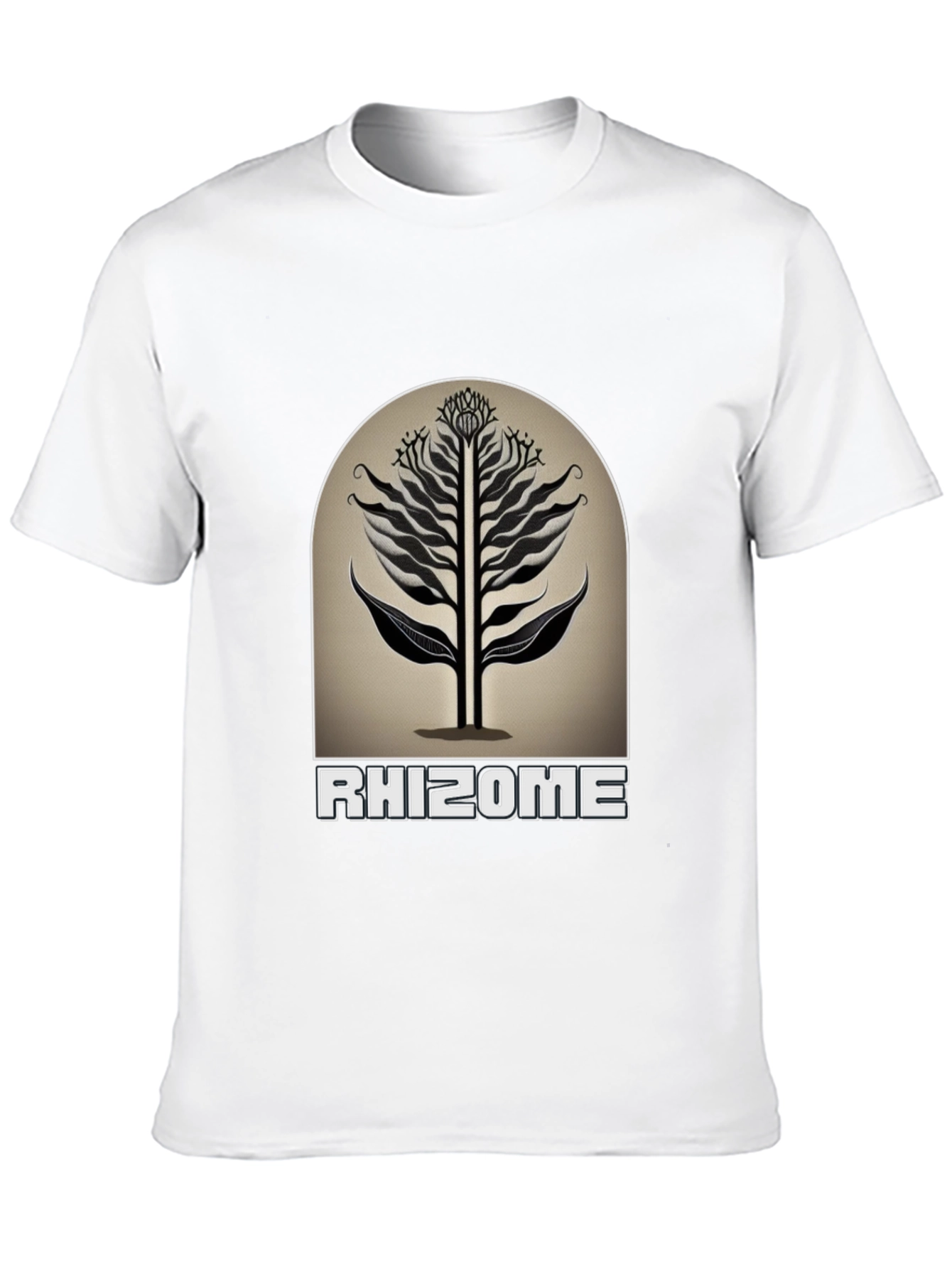 Rhizome Graphic Tee - Modern Black T-Shirt