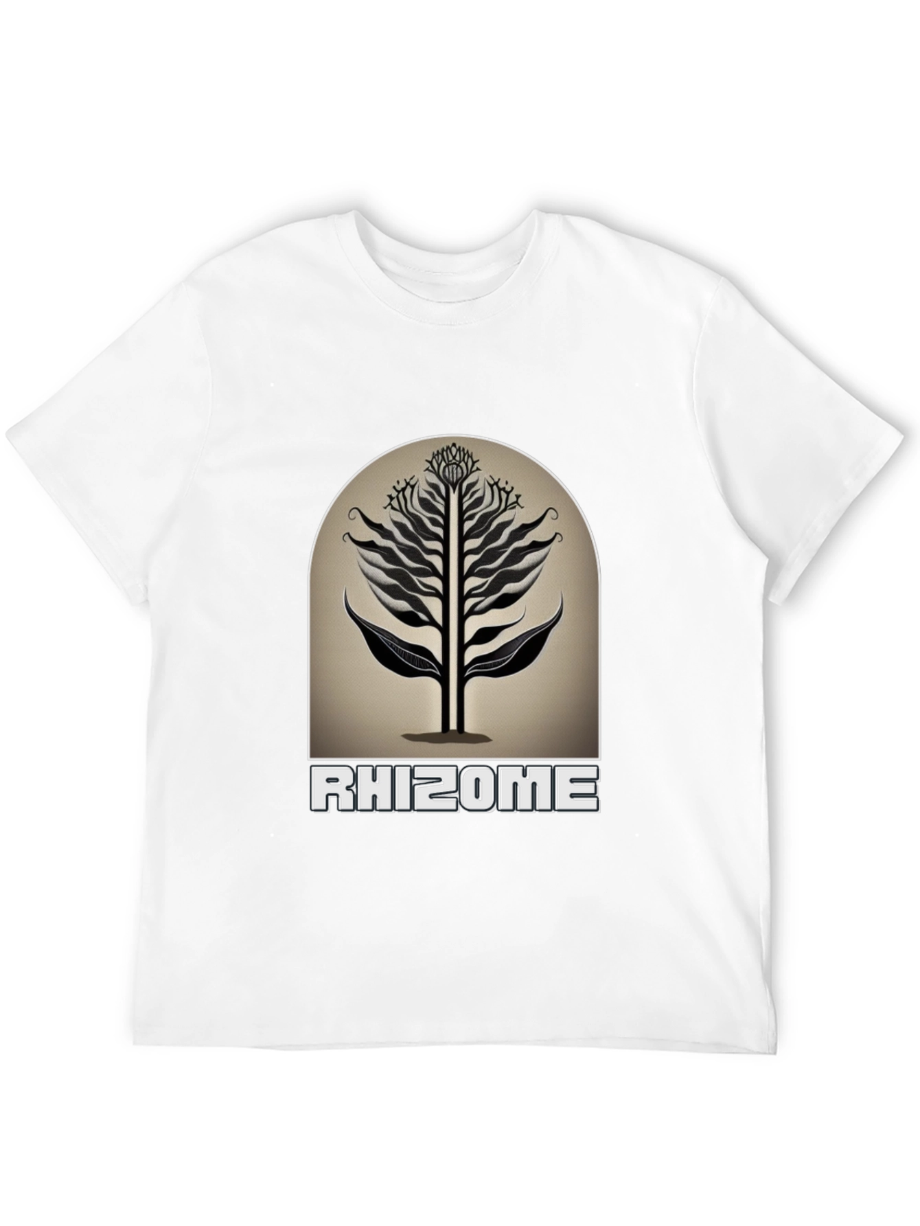 Rhizome Graphic Tee - Modern Black T-Shirt
