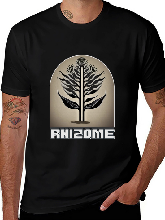 Rhizome Graphic Tee - Modern Black T-Shirt