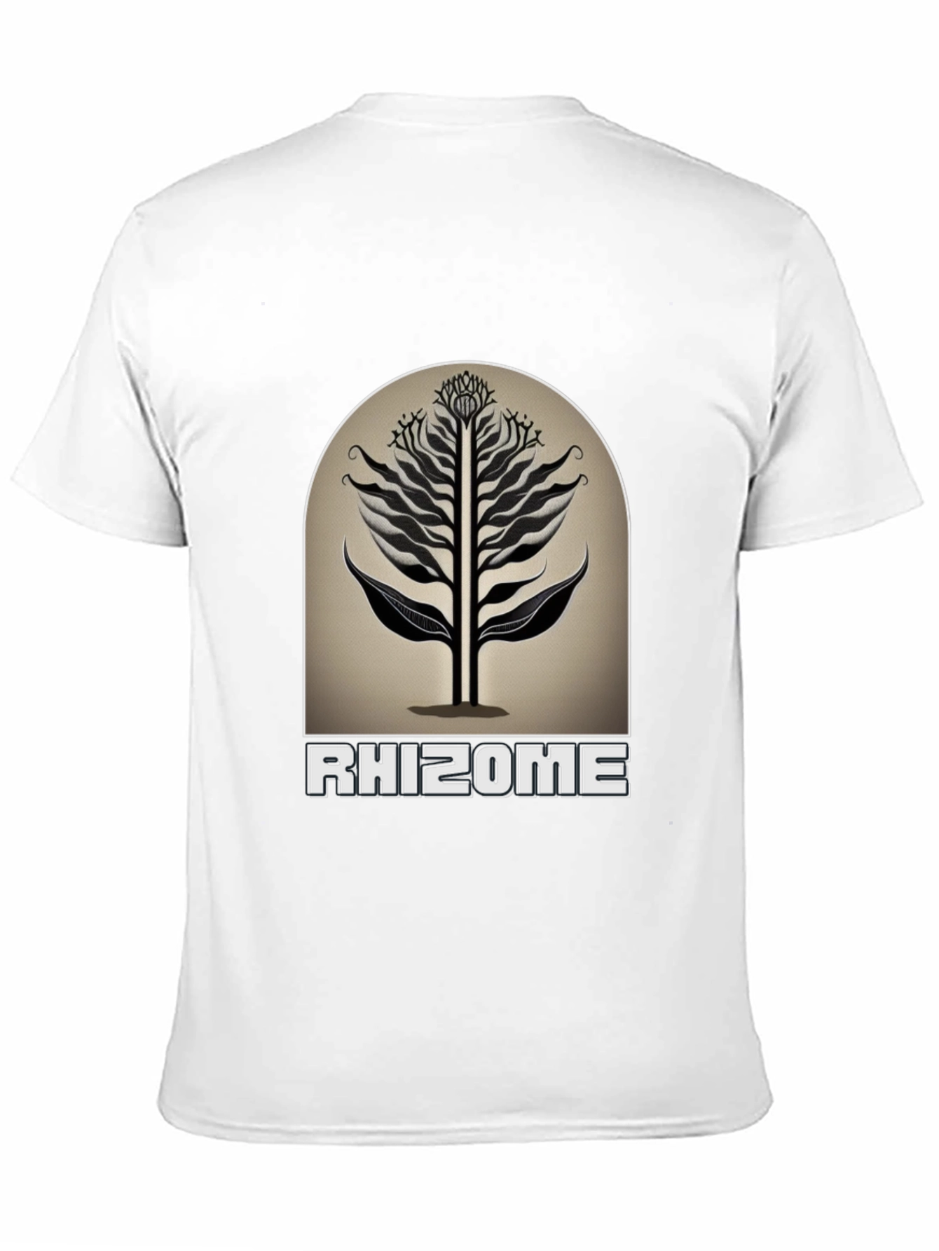 Rhizome Graphic Tee - Modern Black T-Shirt