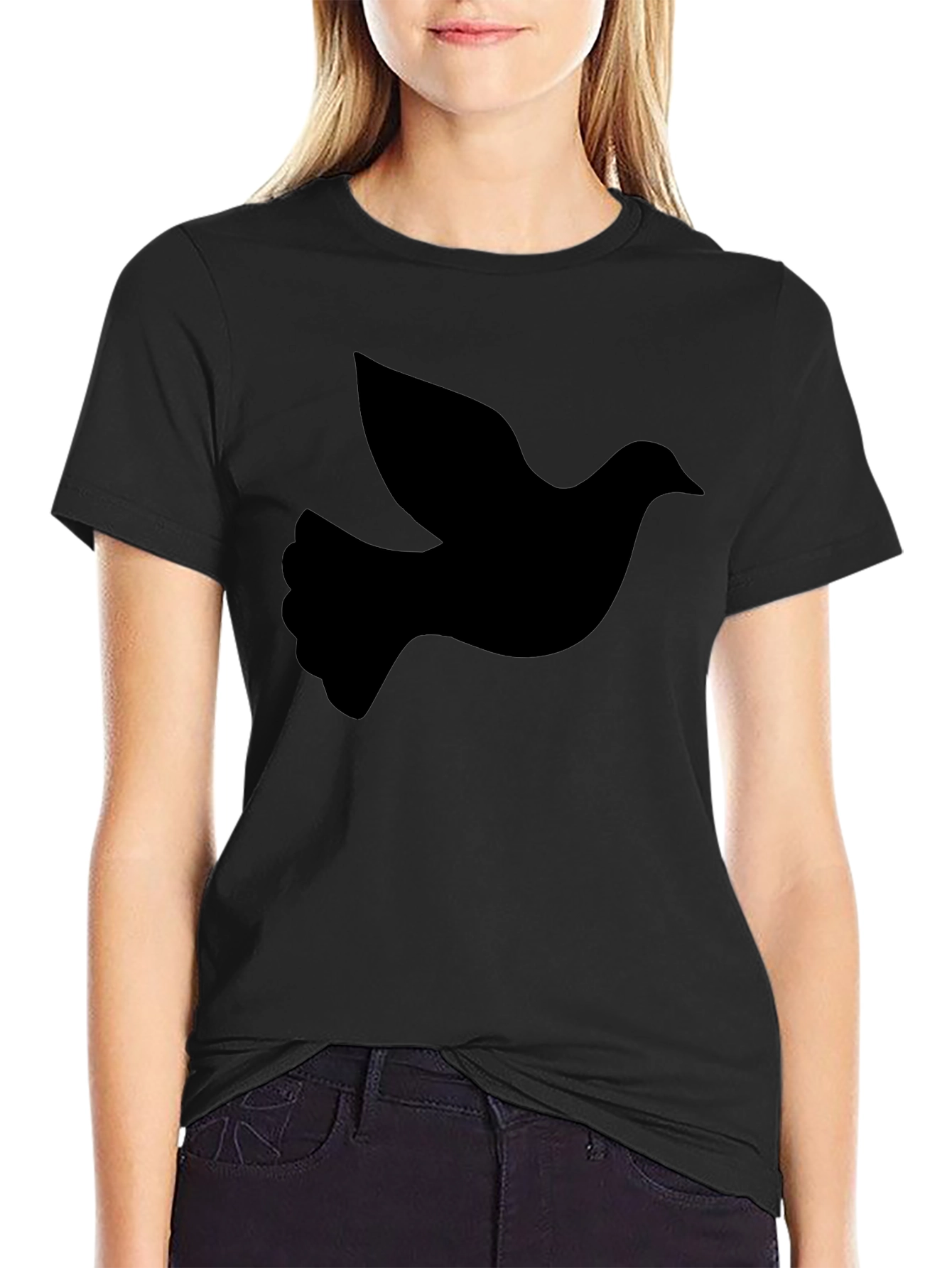 Dove Graphic Print Crew Neck Mens T-shirt