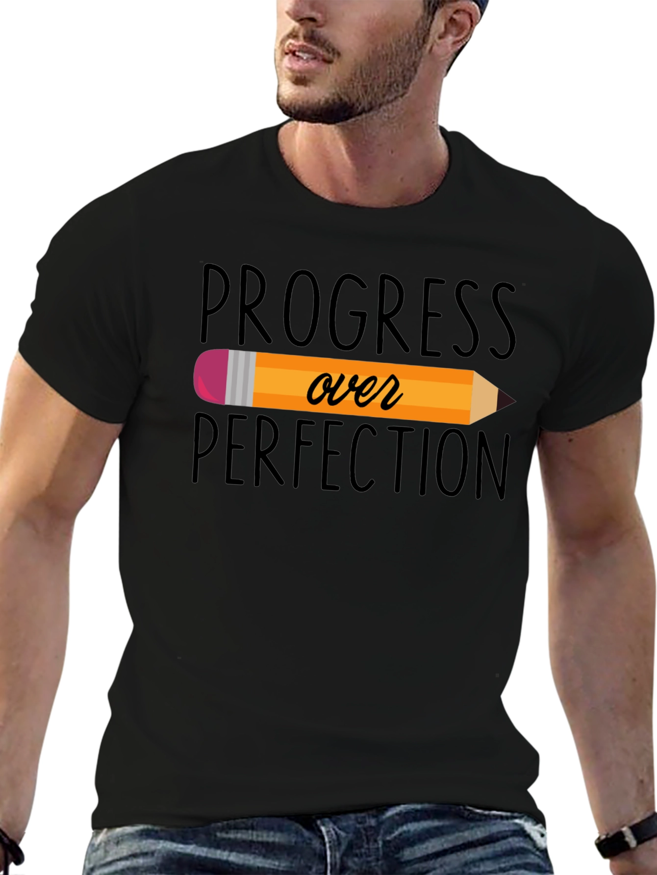 Progress Over Perfection T-Shirt - Motivational Teacher Tee