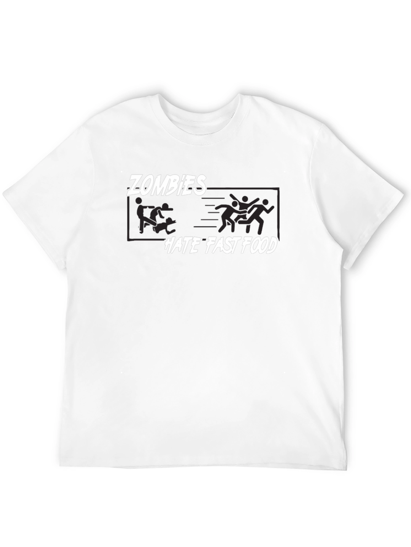 Zombies Hate Fast Food Graphic T-Shirt