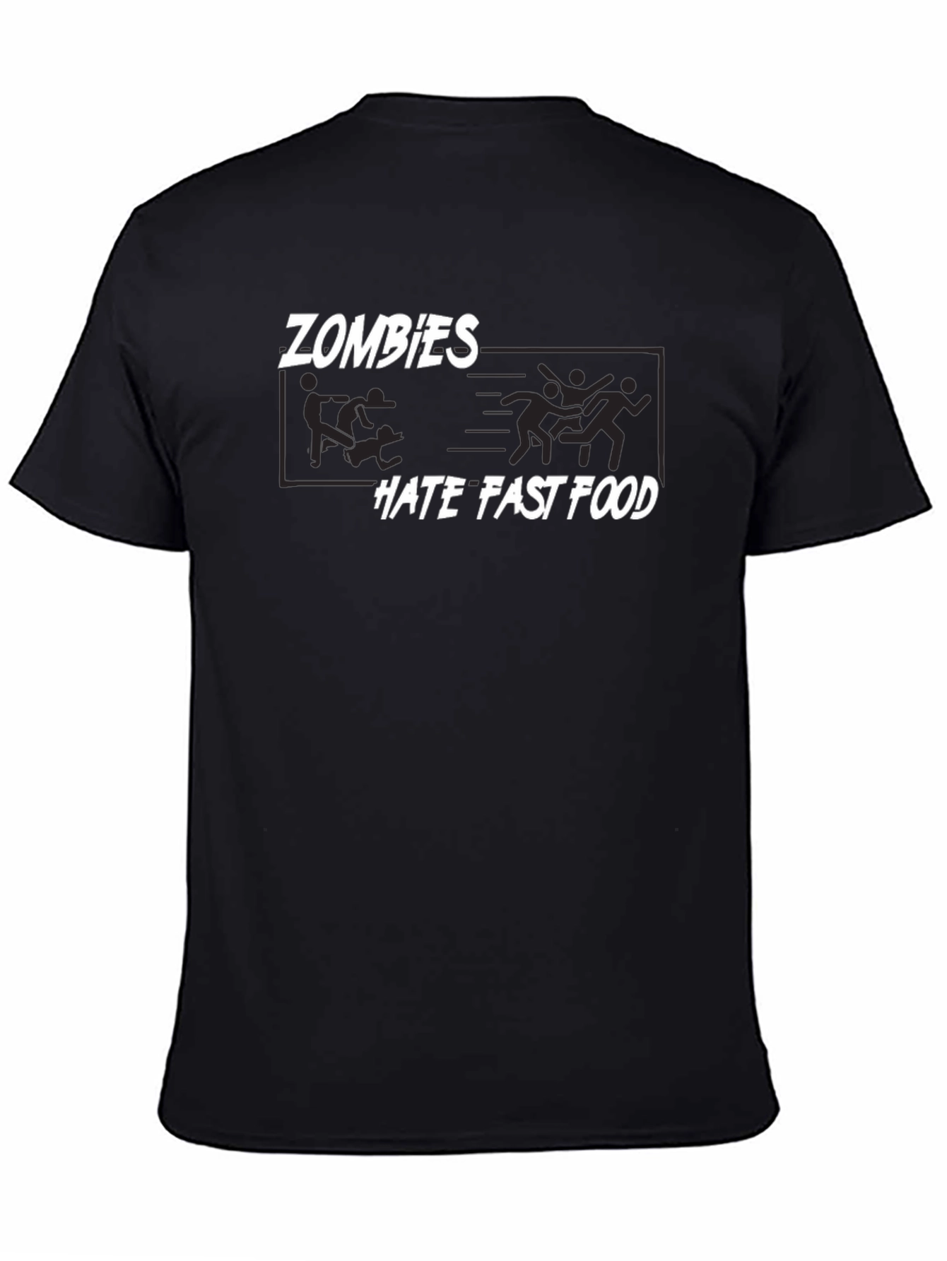 Zombies Hate Fast Food Graphic T-Shirt