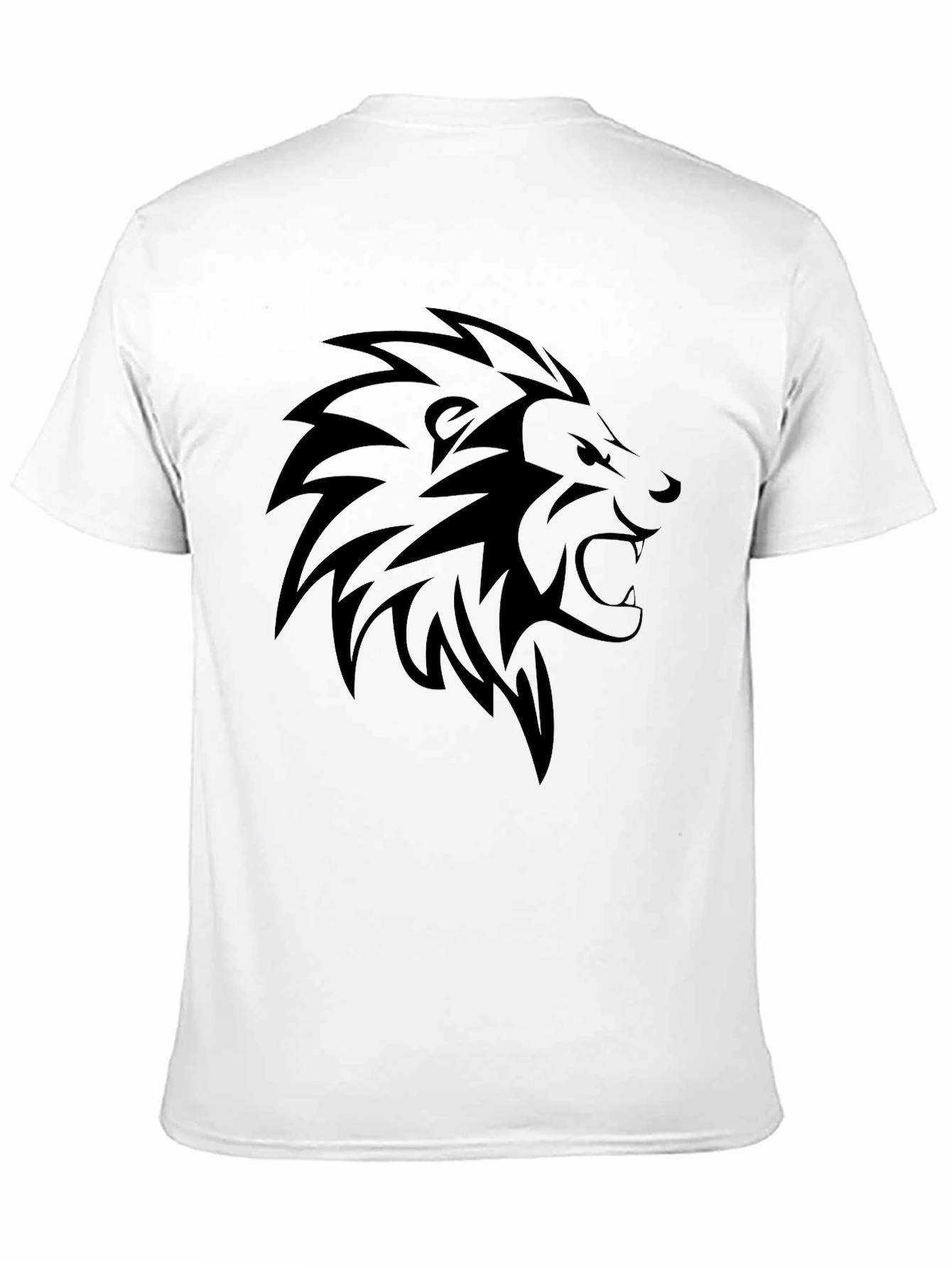 Lion Graphic Black T-Shirt for Men