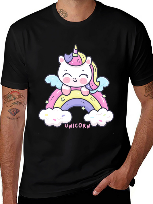 Unicorn Rainbow Graphic Tee - Cute Kawaii Style