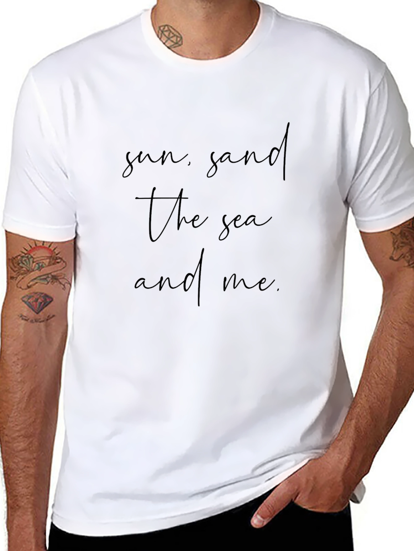 Sun Sand & Sea Tee - Lightweight Crew Neck