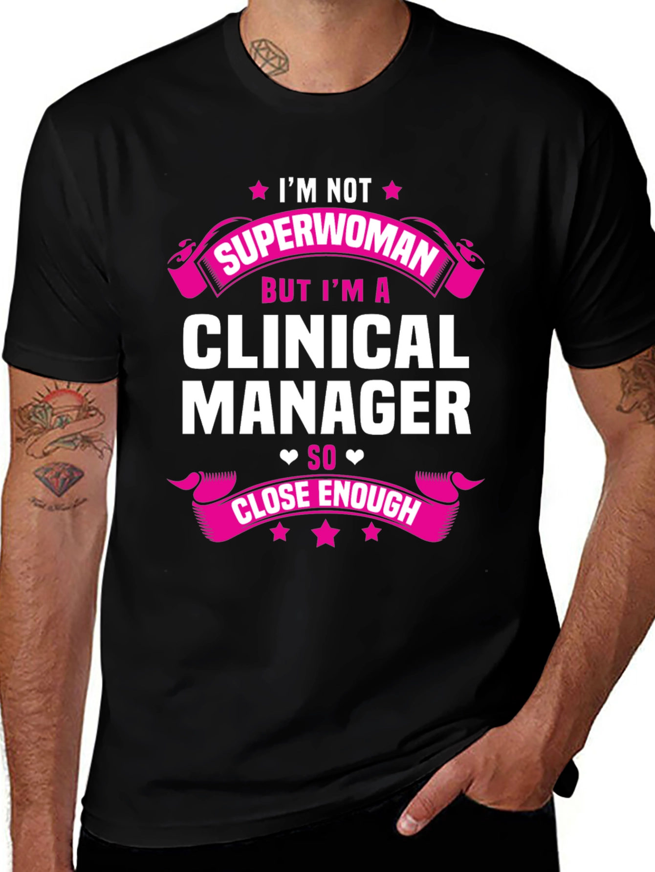 Clinical Manager Superwoman Graphic T-Shirt