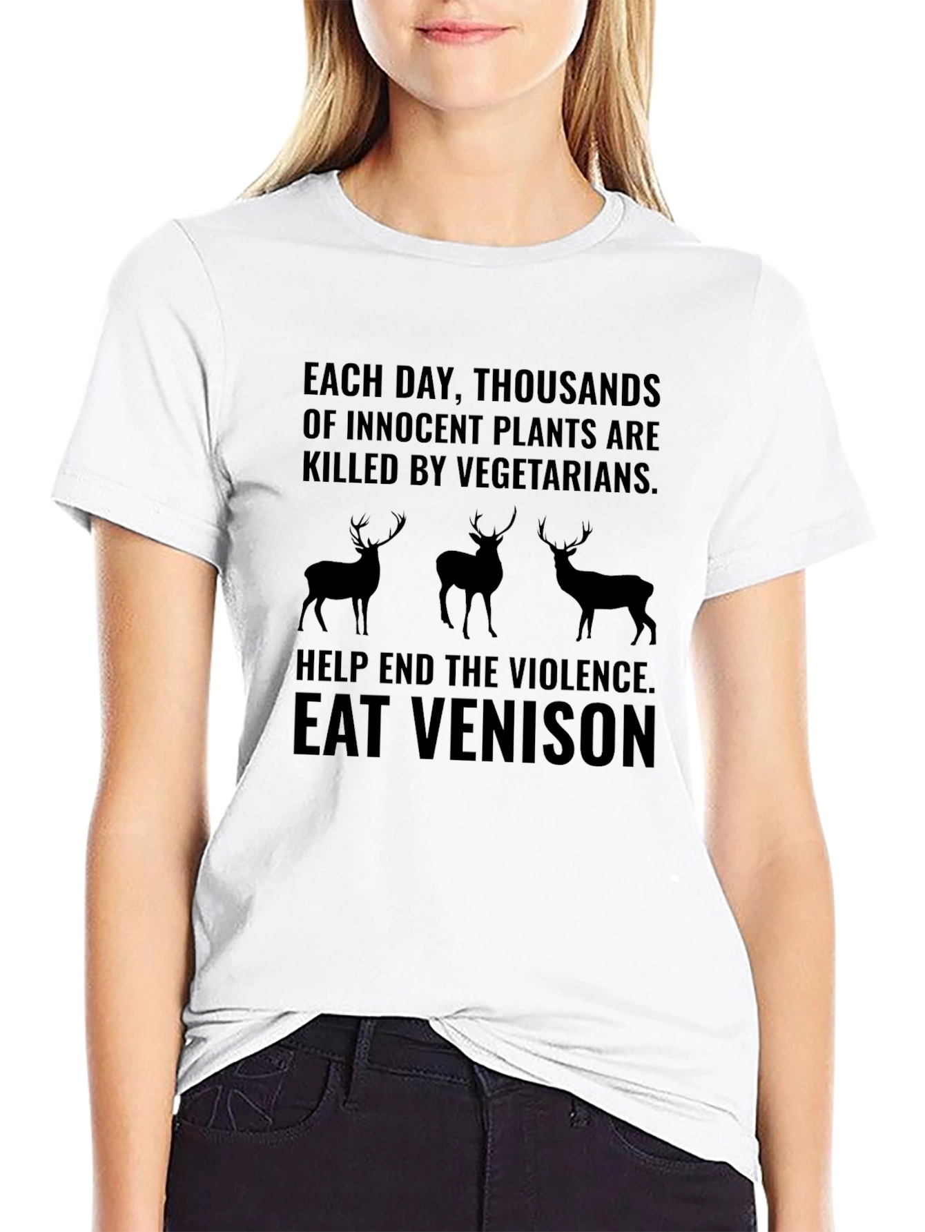 Eat Venison T-Shirt - End Plant Violence