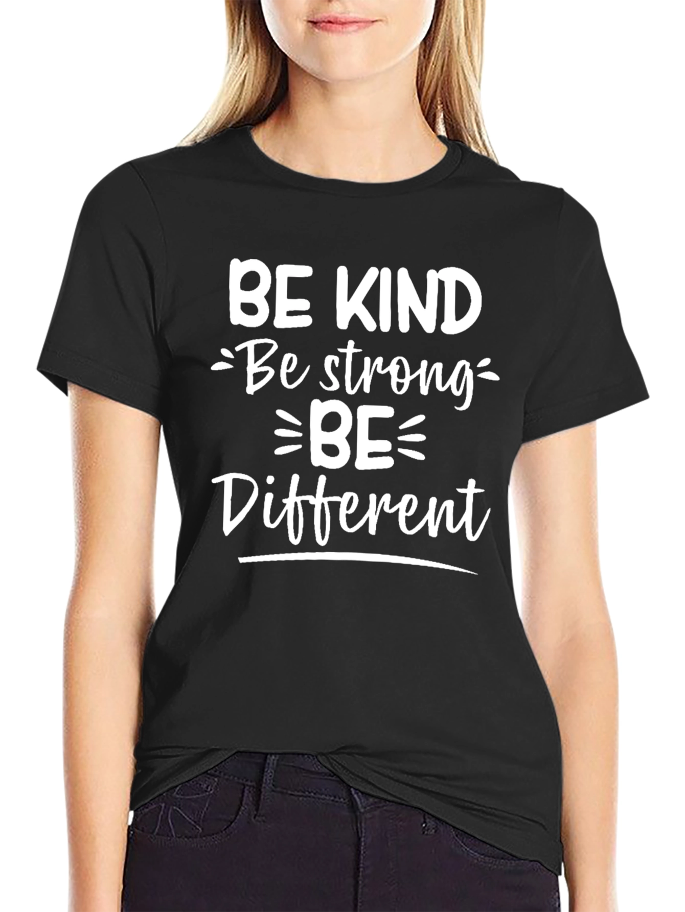 Be Kind Be Strong Be Different Graphic Tee