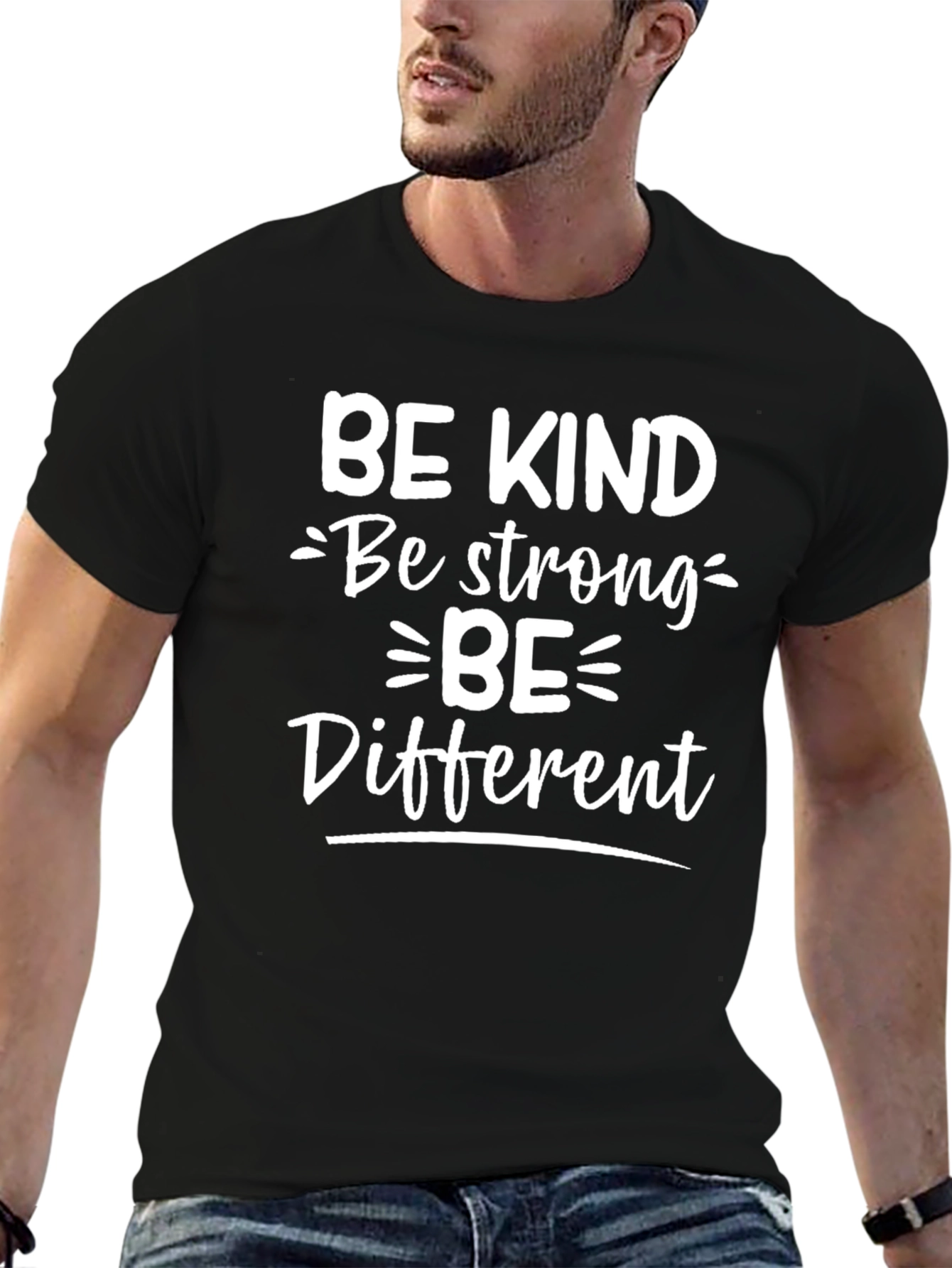 Be Kind Be Strong Be Different Graphic Tee