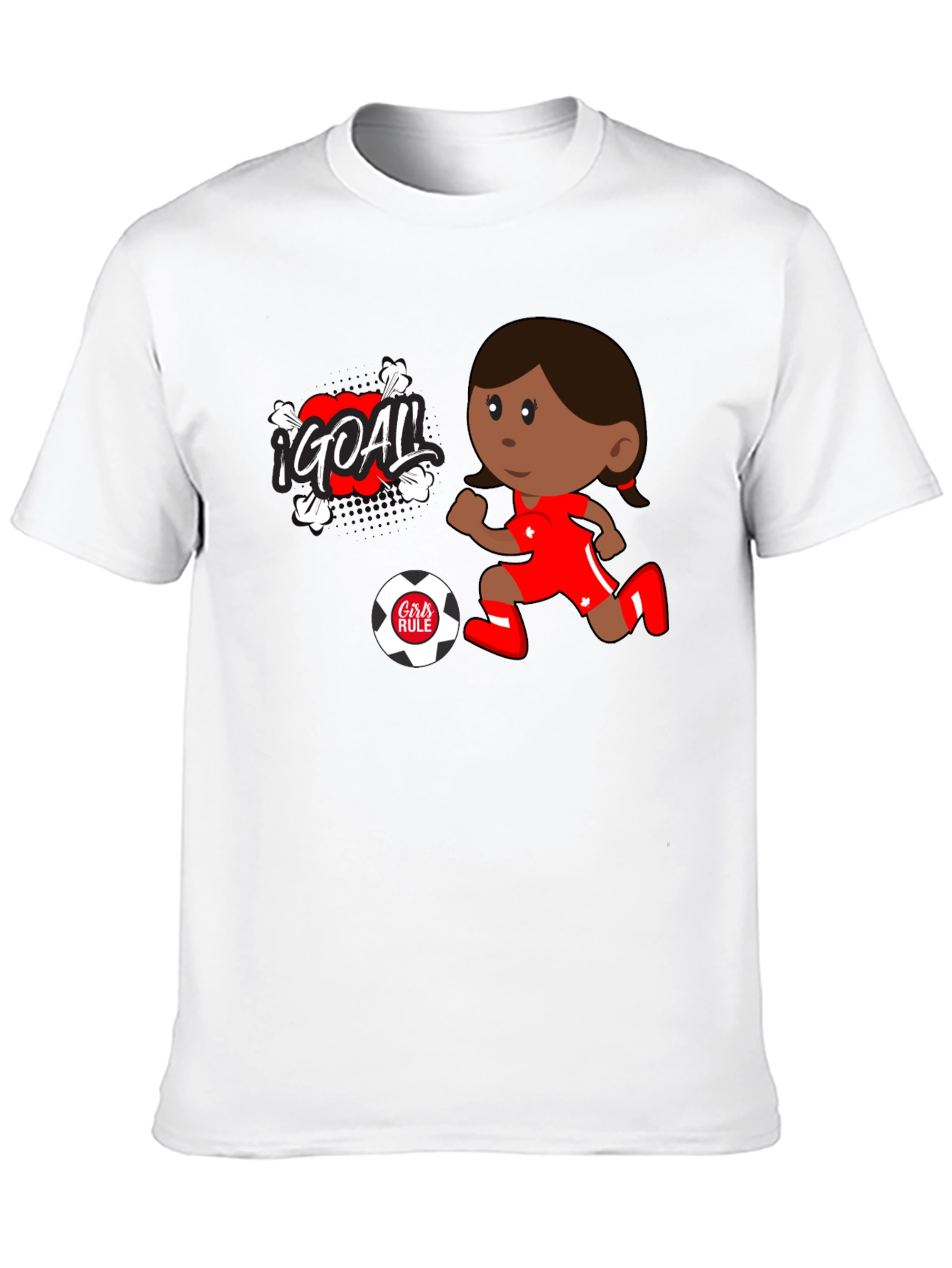 Girls Rule Soccer Goal T-Shirt