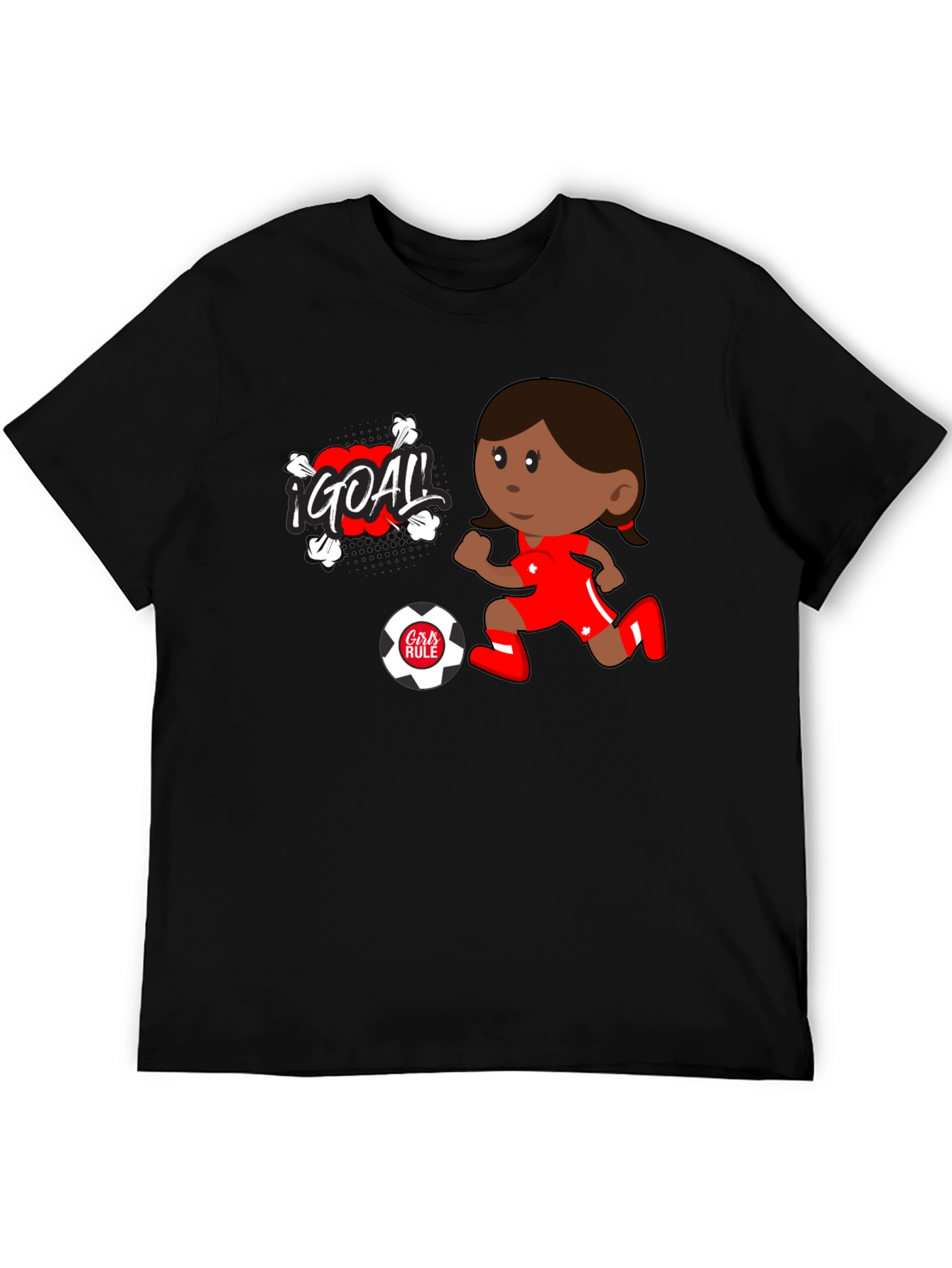 Girls Rule Soccer Goal T-Shirt