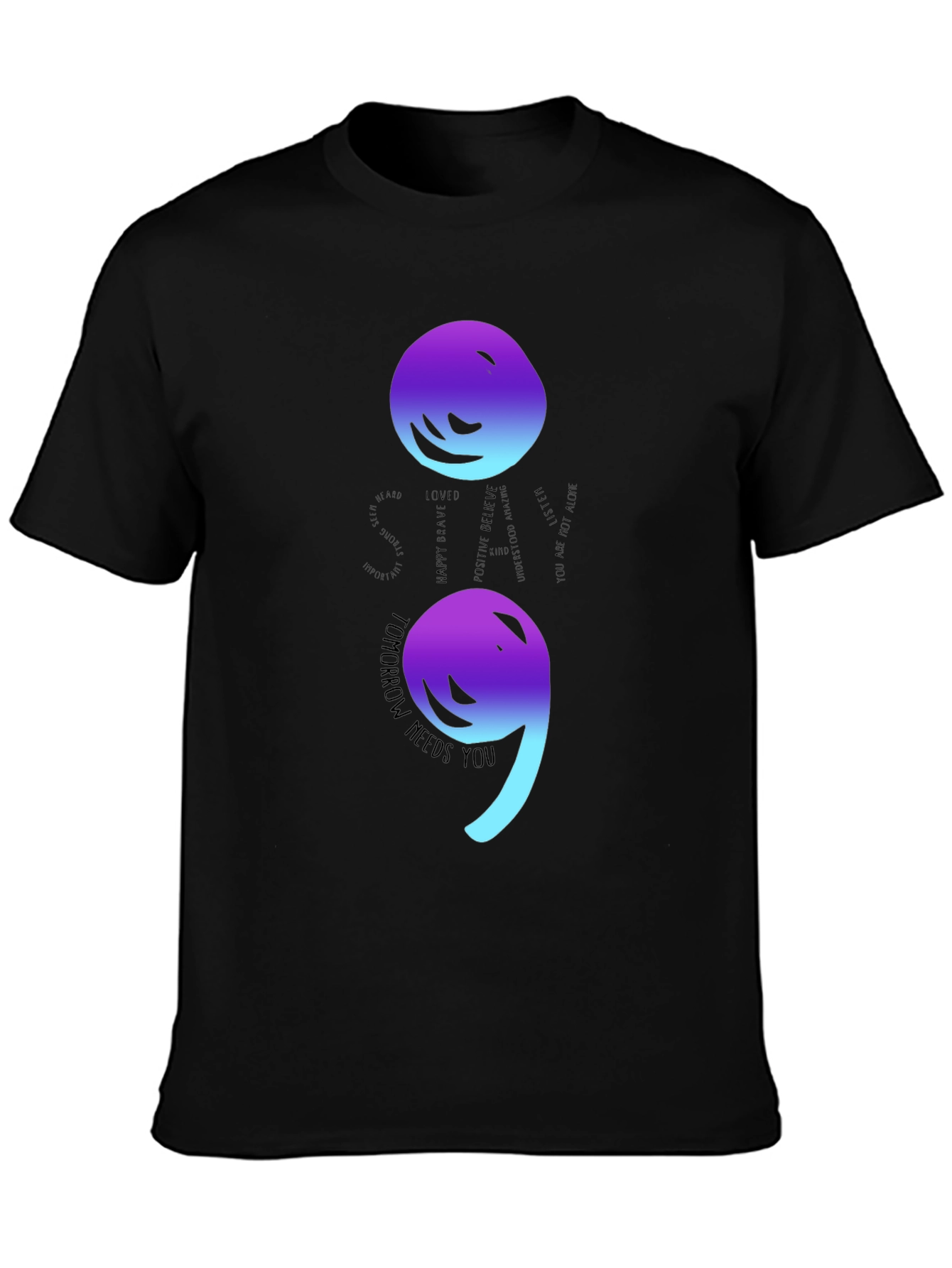 Semicolon Graphic T-Shirt - Tomorrow Needs You