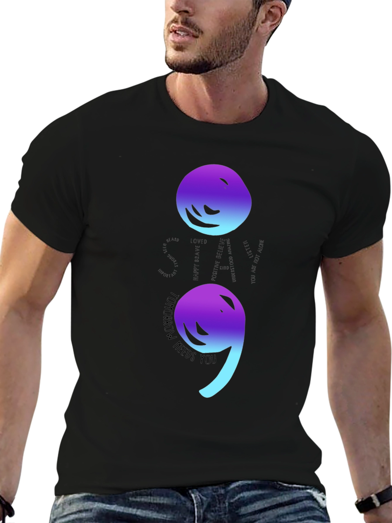 Semicolon Graphic T-Shirt - Tomorrow Needs You