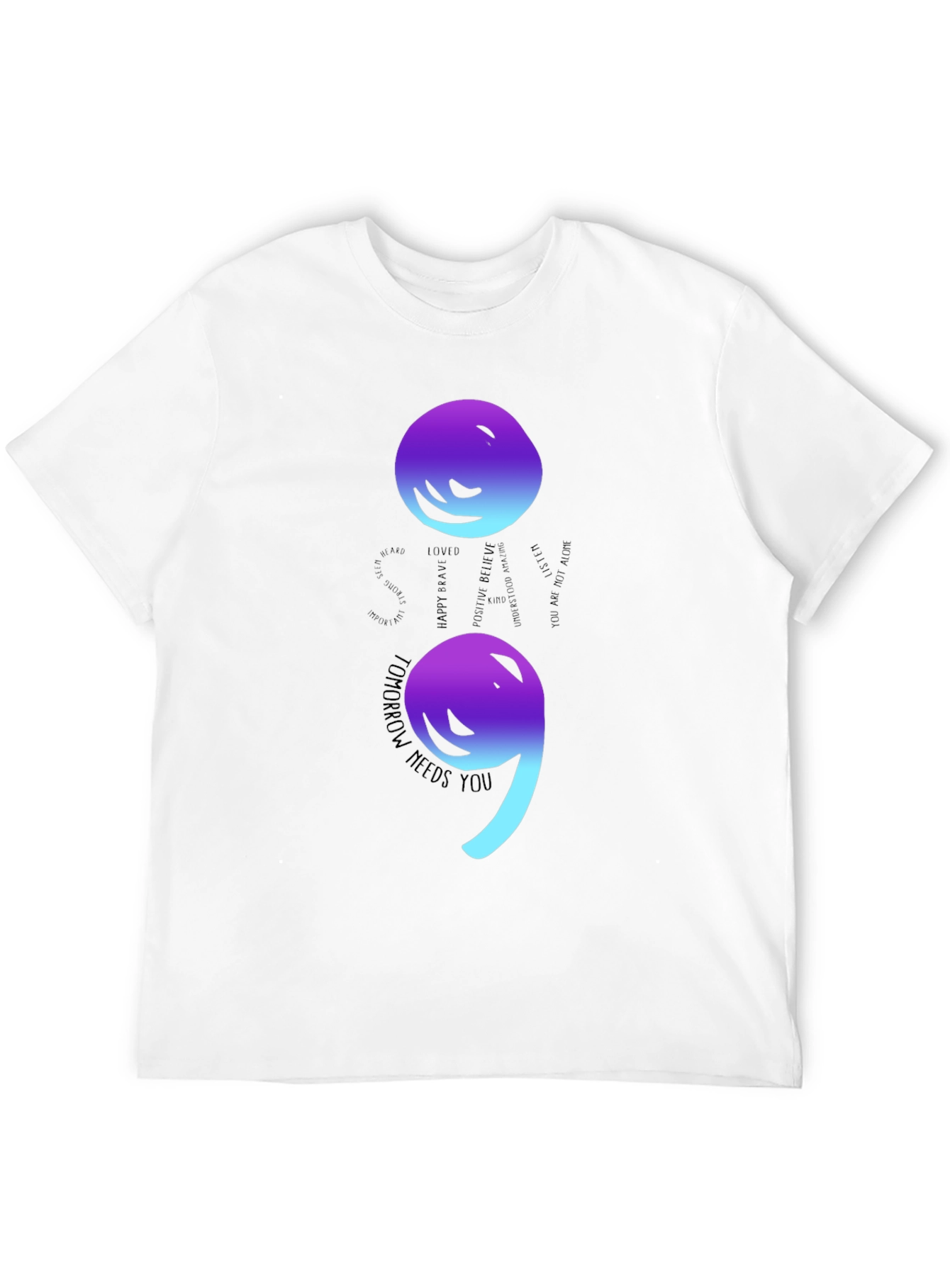 Semicolon Graphic T-Shirt - Tomorrow Needs You