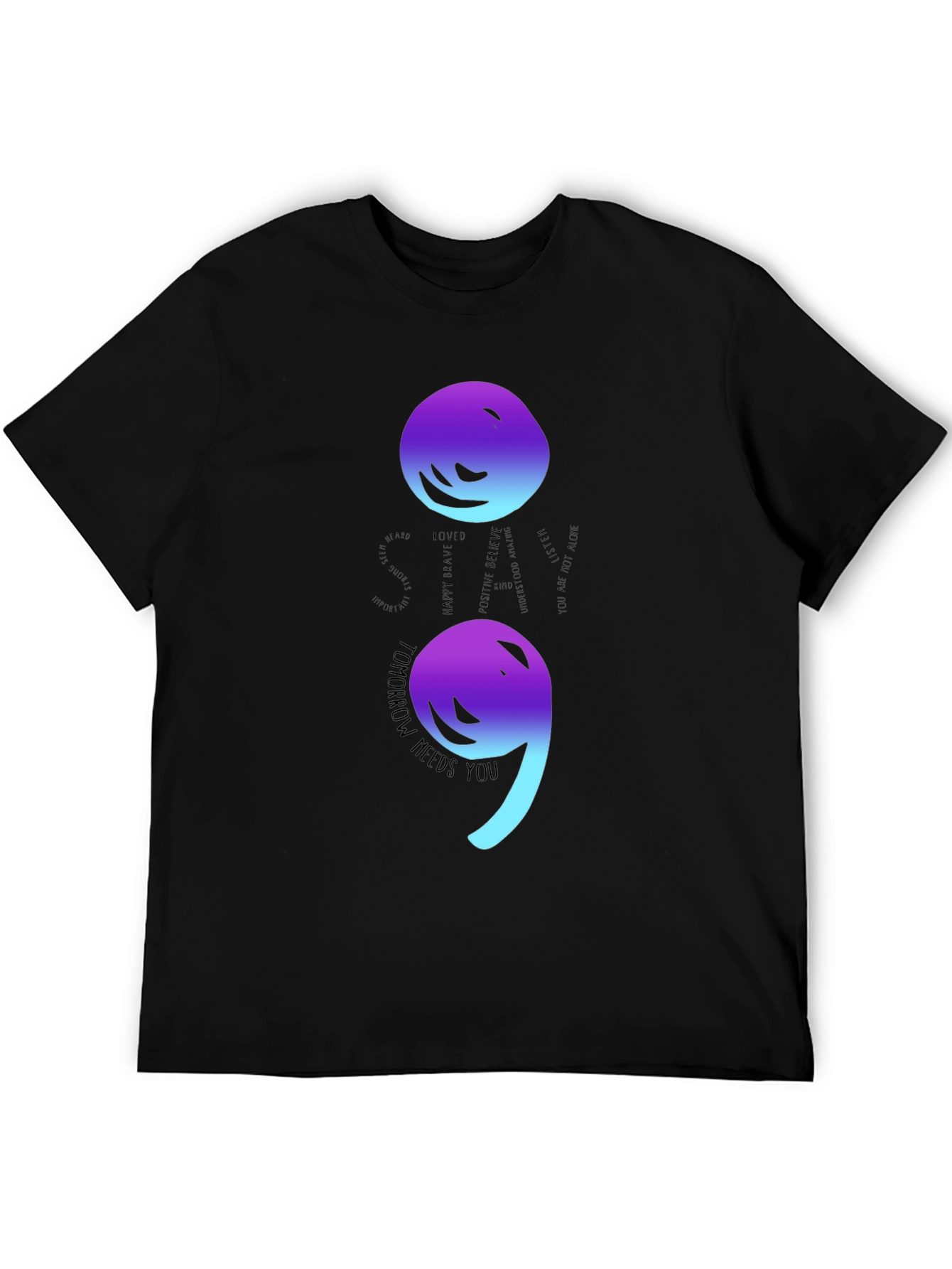 Semicolon Graphic T-Shirt - Tomorrow Needs You