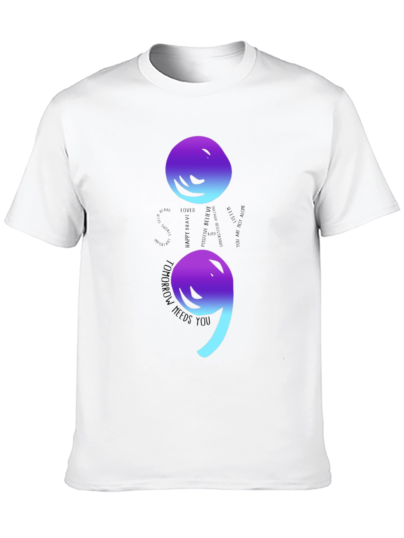 Semicolon Graphic T-Shirt - Tomorrow Needs You
