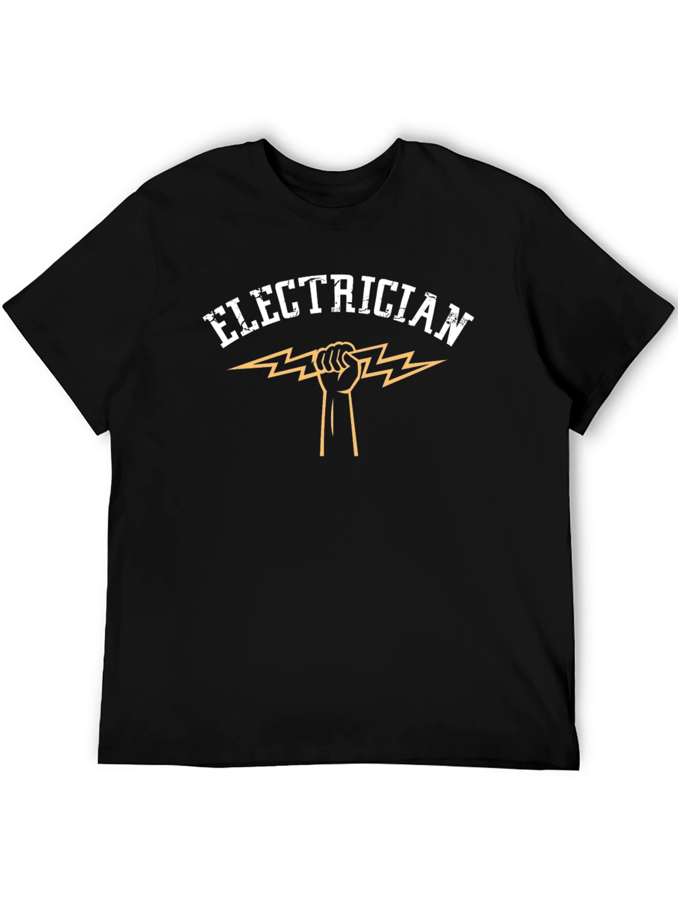 Electrician T-Shirt - Hand Holding Lightning Bolt