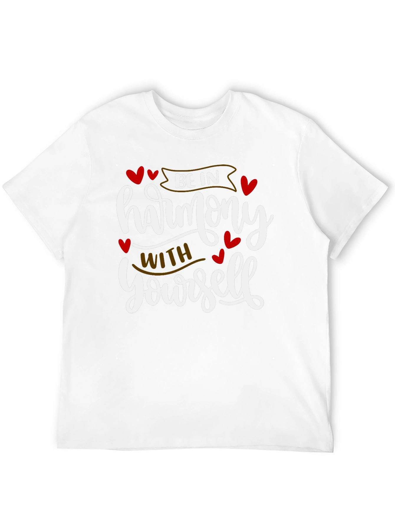 Harmony Within Mens Black Graphic Tee