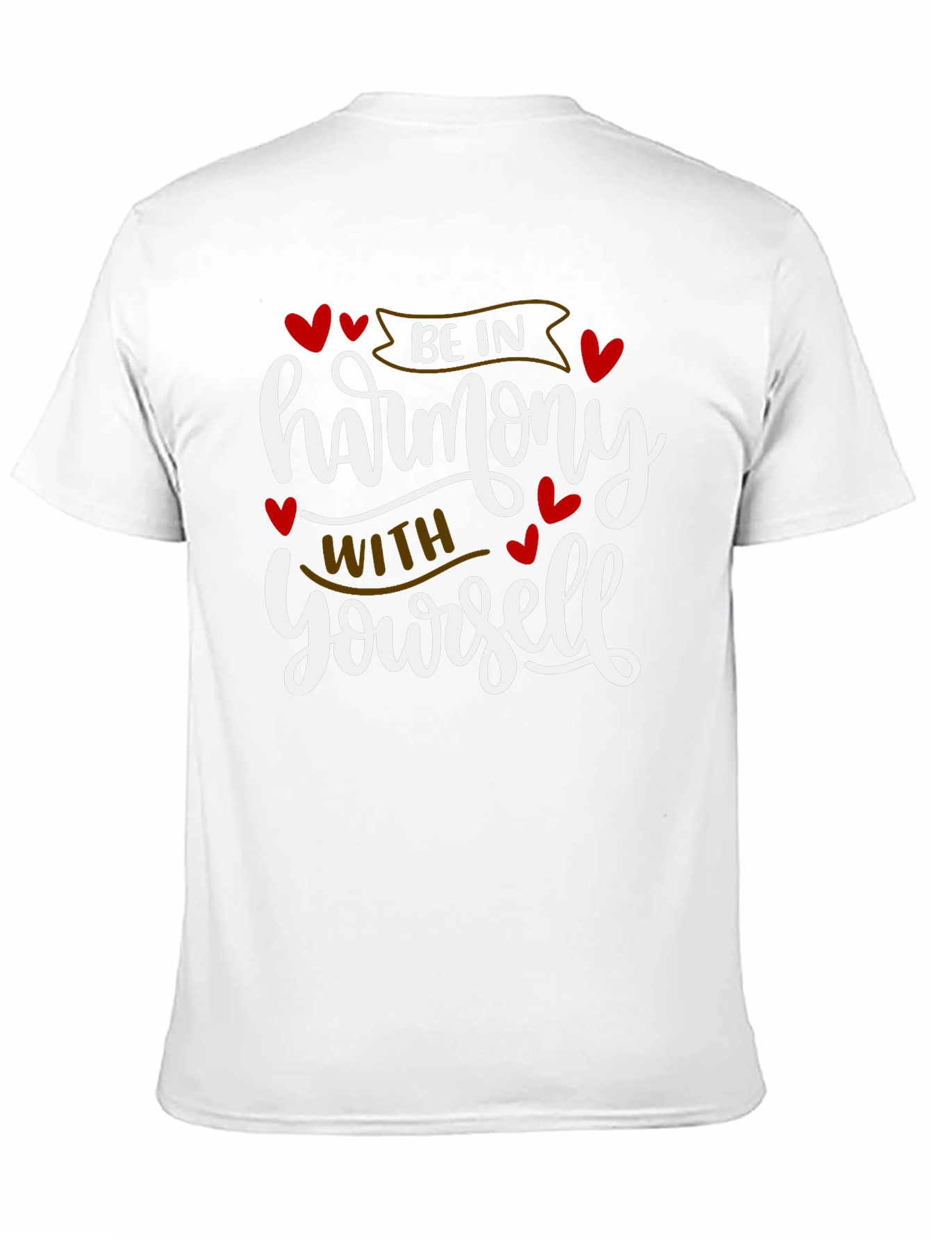 Harmony Within Mens Black Graphic Tee