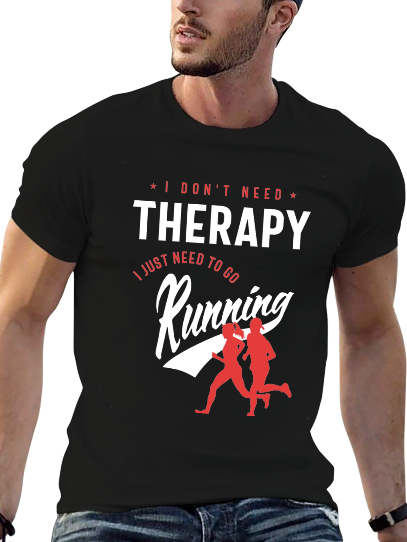 I Dont Need Therapy Running Graphic T-Shirt