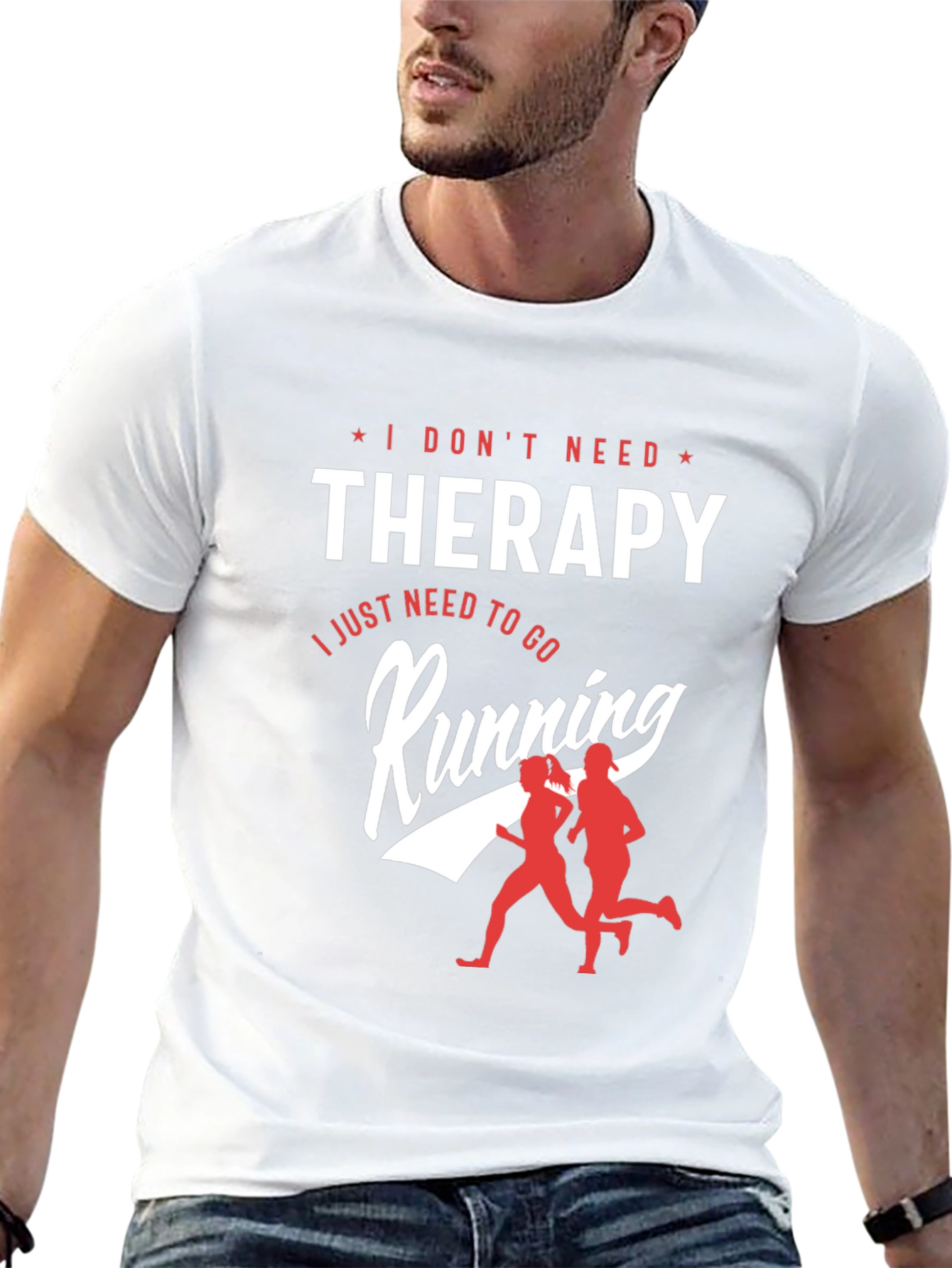 I Dont Need Therapy Running Graphic T-Shirt