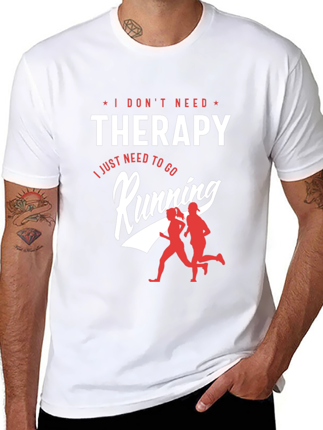 I Dont Need Therapy Running Graphic T-Shirt