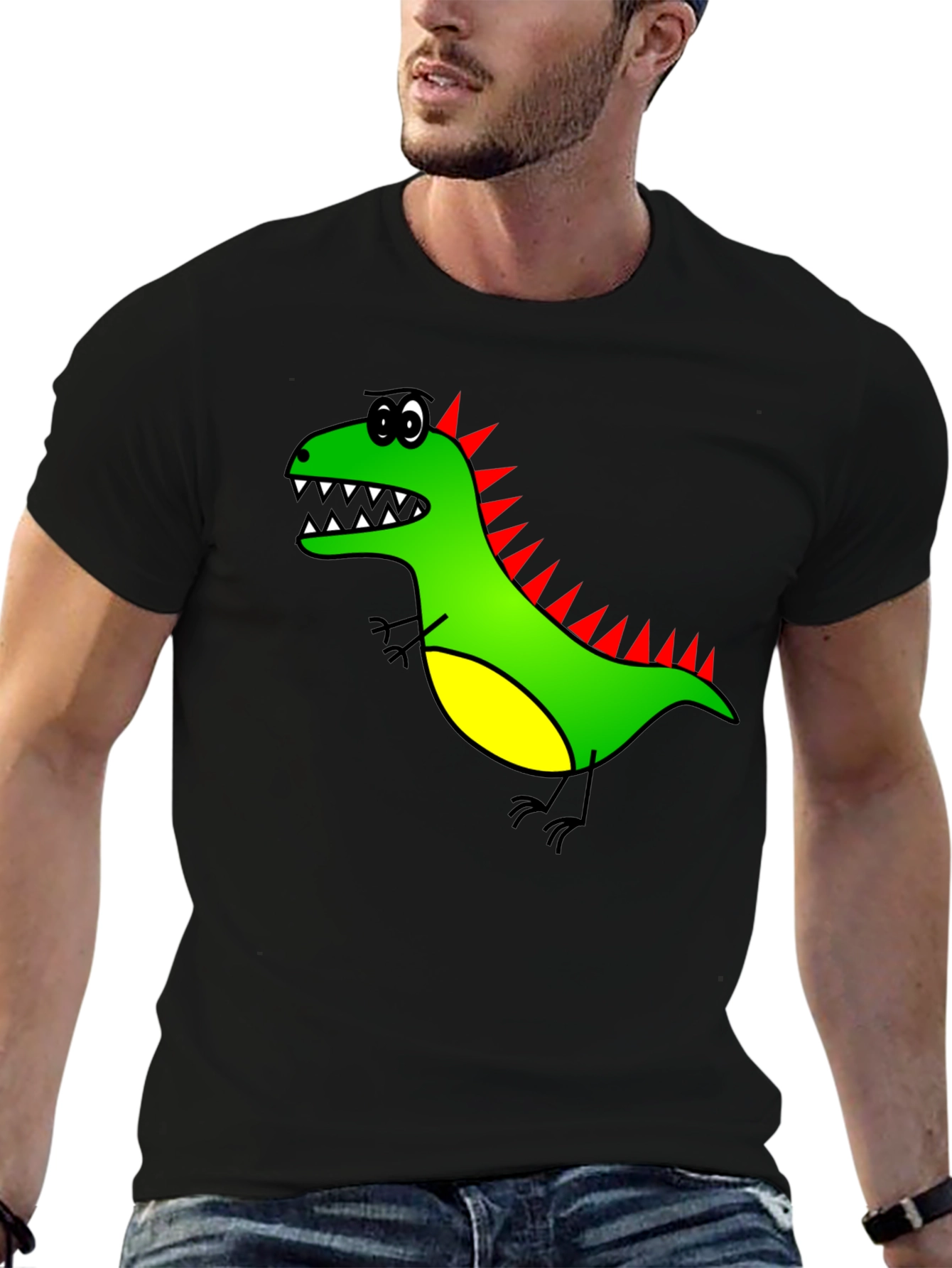 Dinosaur Graphic Black T-Shirt
