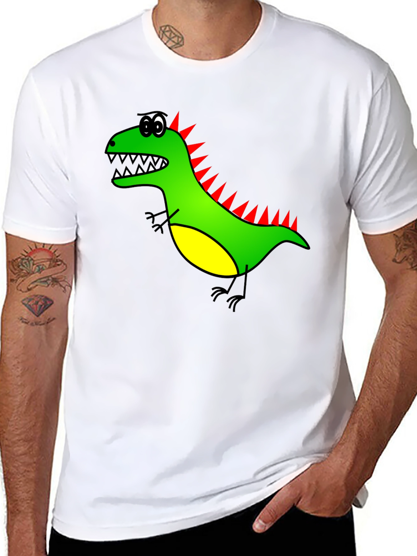 Dinosaur Graphic Black T-Shirt
