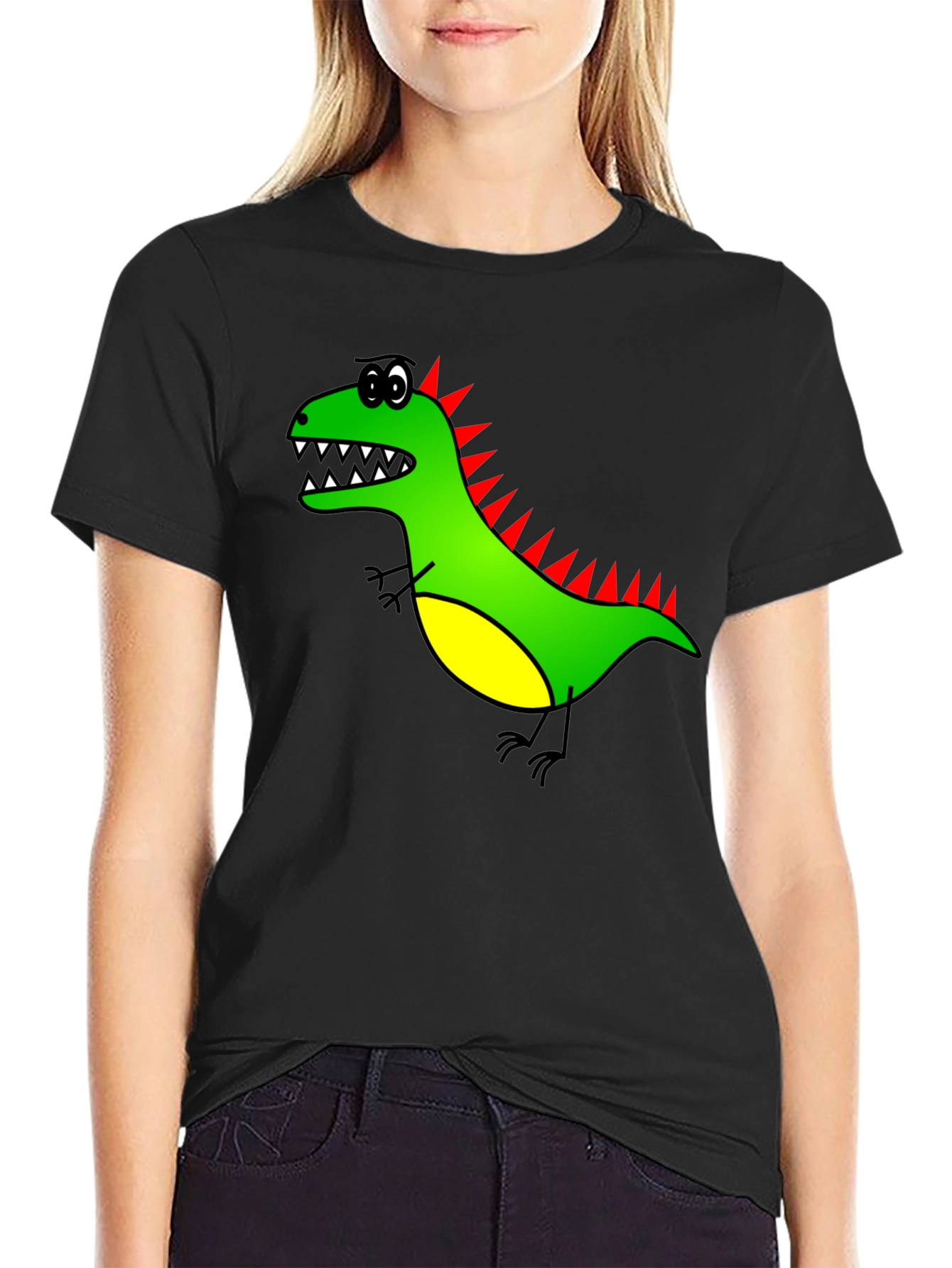 Dinosaur Graphic Black T-Shirt