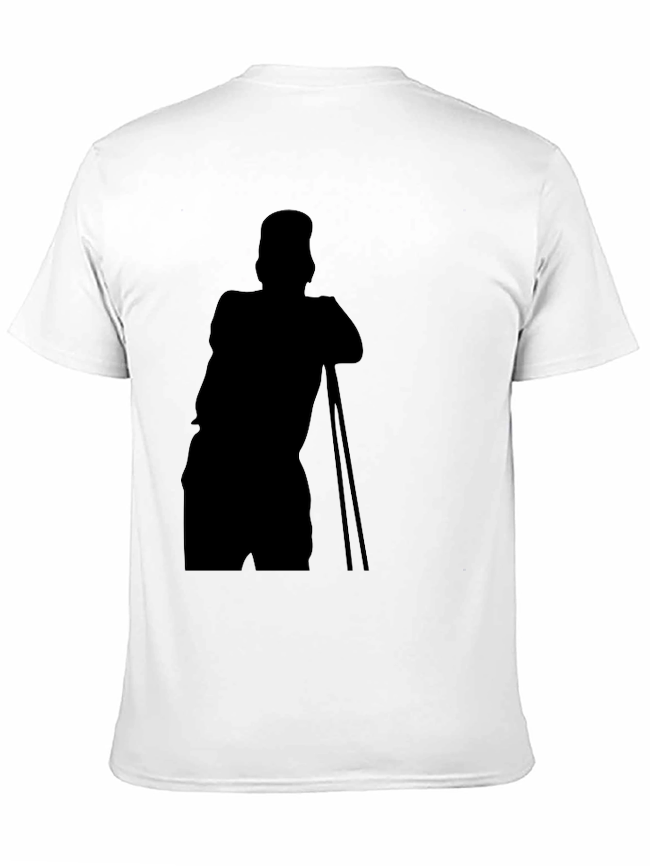 Stylish Black T-Shirt with Silhouette Print