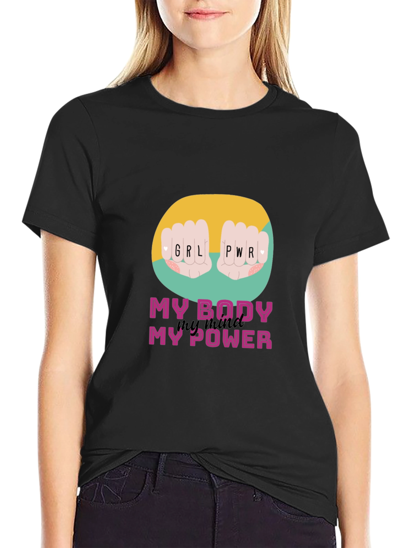 Girl Power Graphic Tee - Empowering Womens T-Shirt