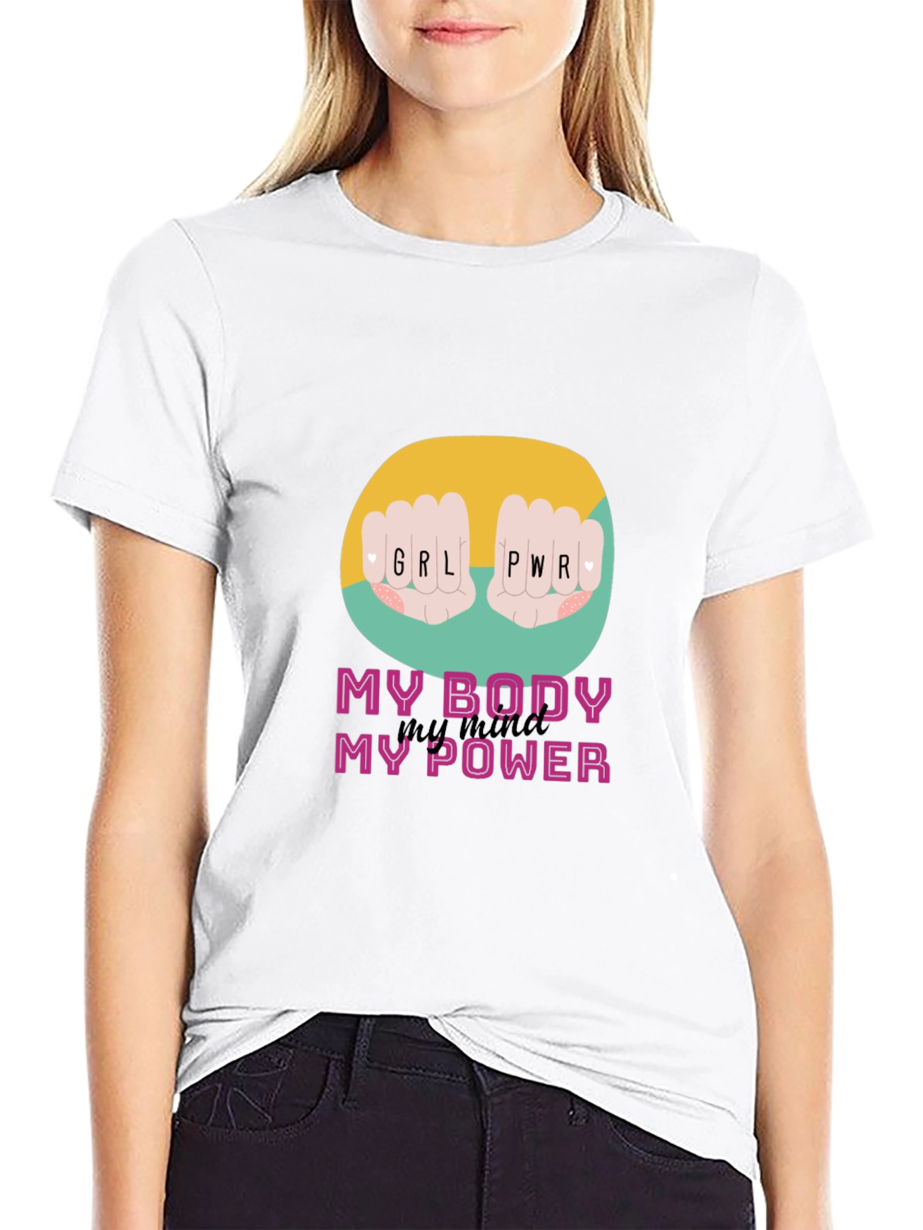 Girl Power Graphic Tee - Empowering Womens T-Shirt