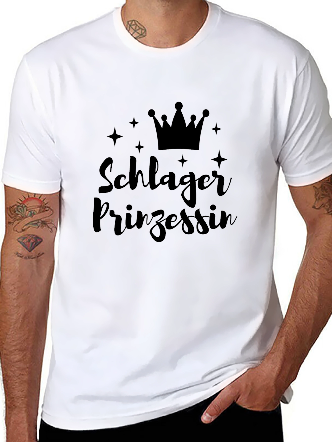 Schlager Prinzessin Black T-Shirt