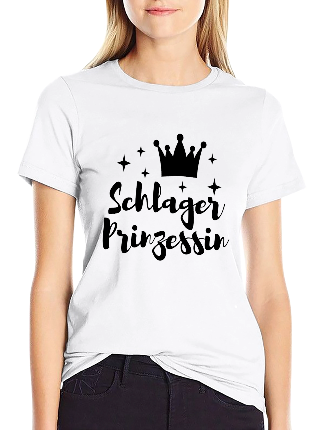 Schlager Prinzessin Black T-Shirt