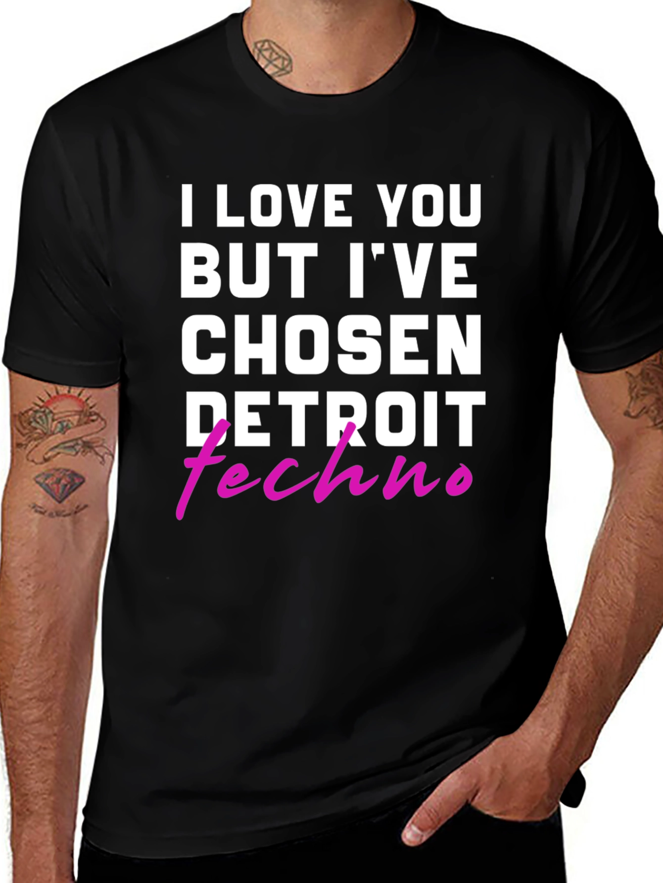 I Love You But Detroit Techno T-Shirt