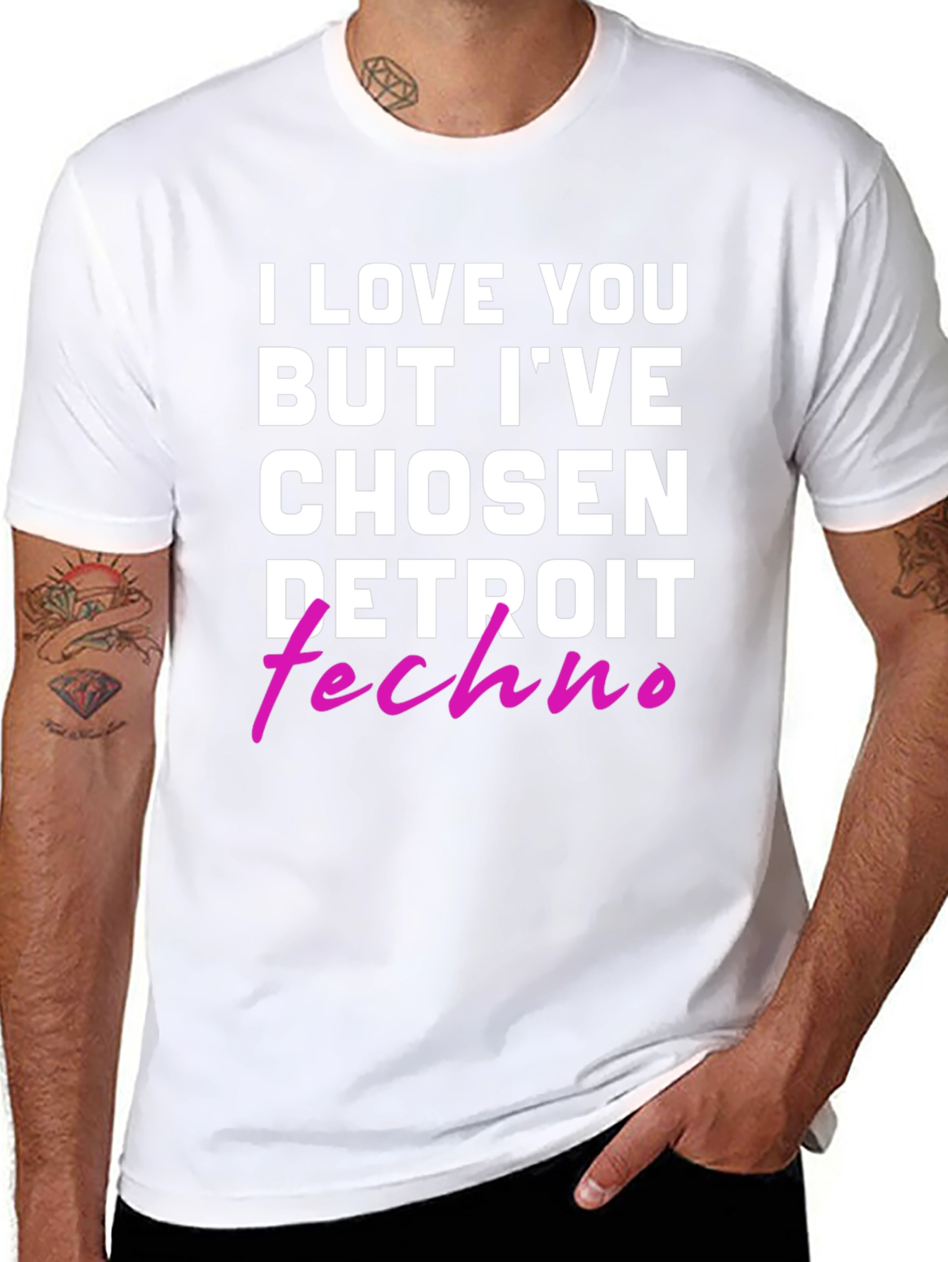 I Love You But Detroit Techno T-Shirt