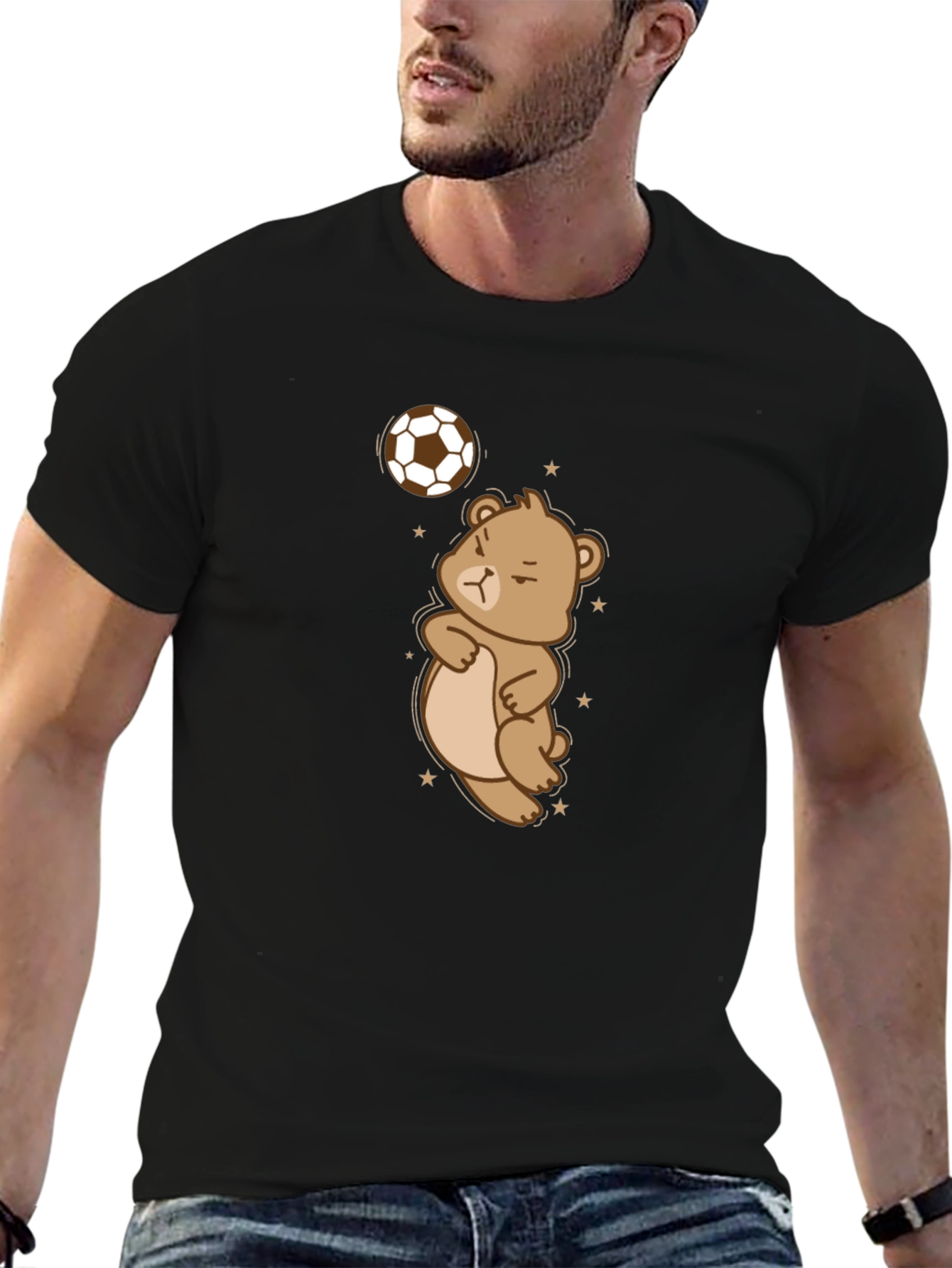 Bear Soccer Graphic Tee