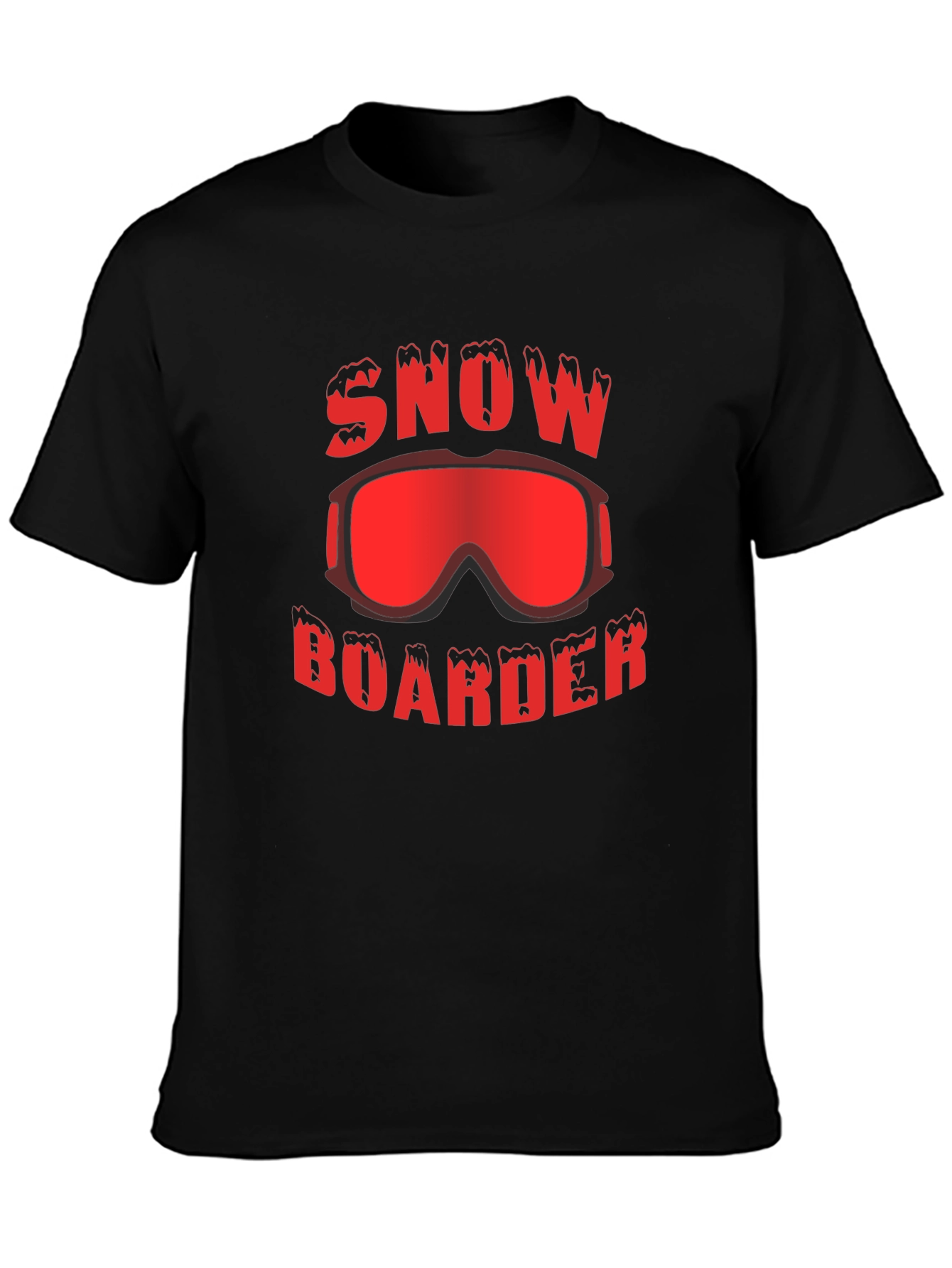 Snowboarder Graphic T-Shirt - Black