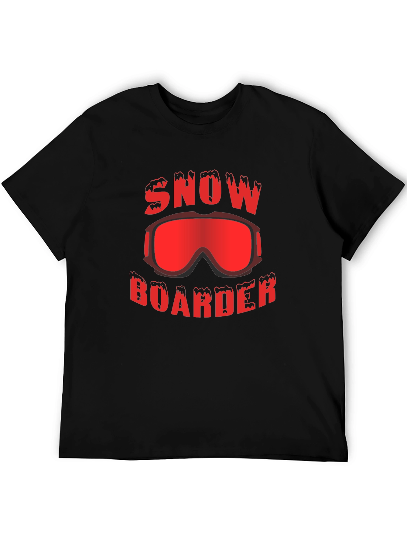 Snowboarder Graphic T-Shirt - Black