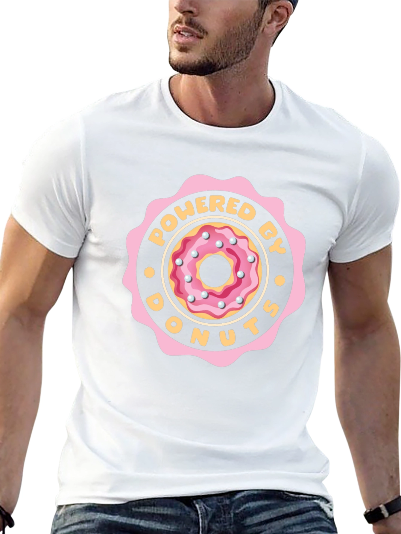 Powered By Donuts Graphic Tee - Black