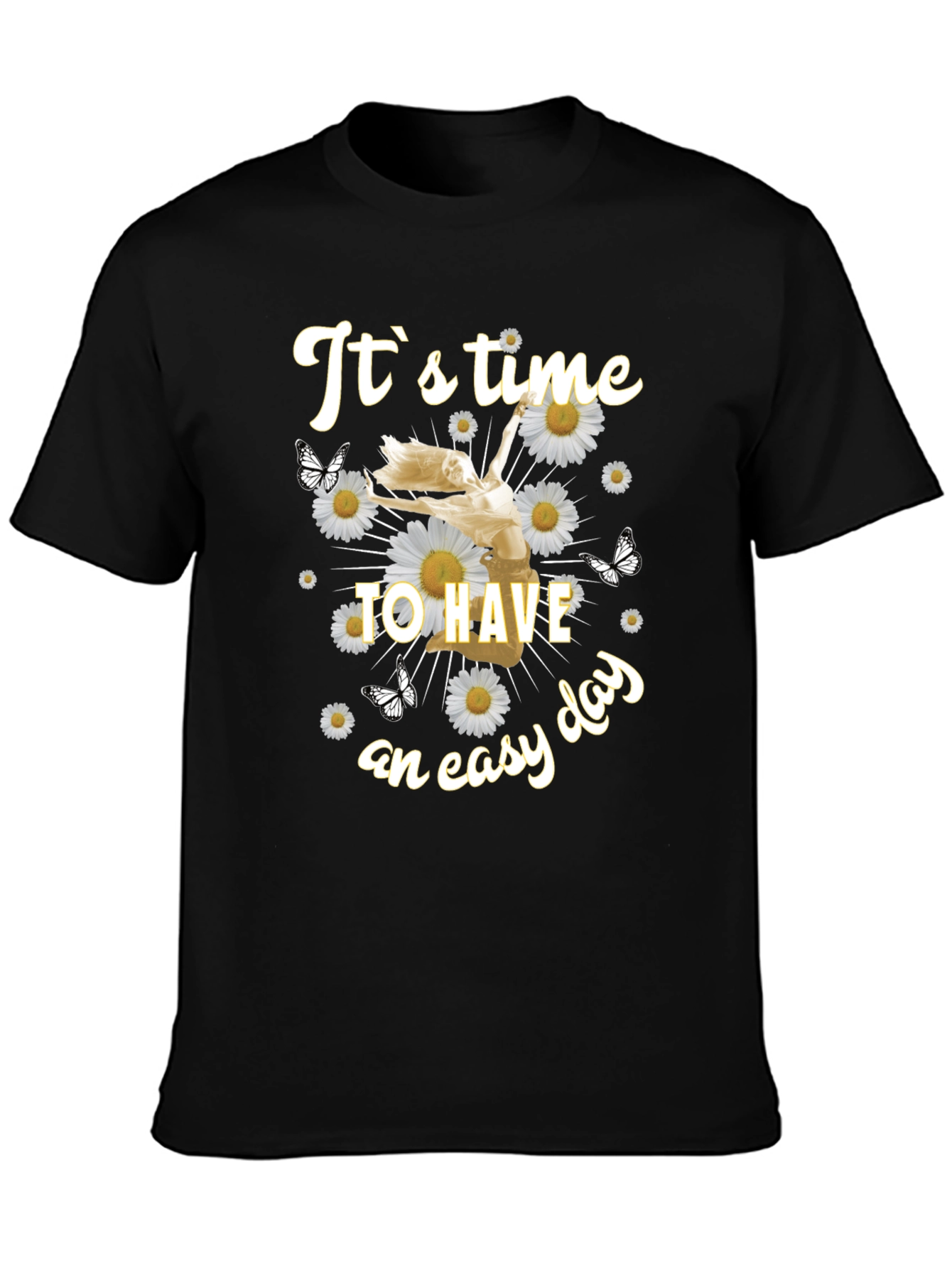 Relaxed Fit Graphic Tee - Easy Day Design